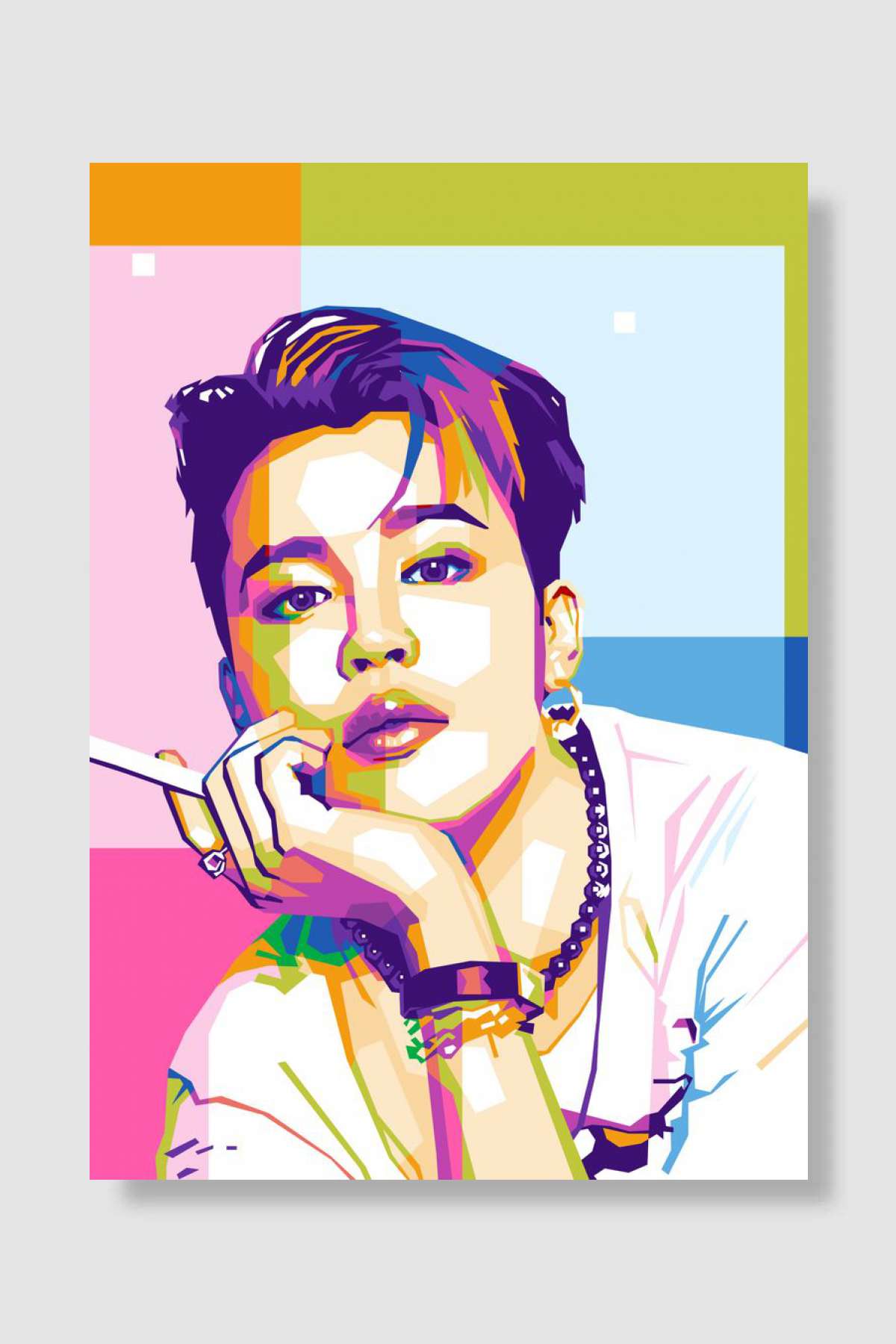 jimin BTS Müzik Poster Çerçevesiz Yüksek Kalite Müzik Afiş Duvar Poster