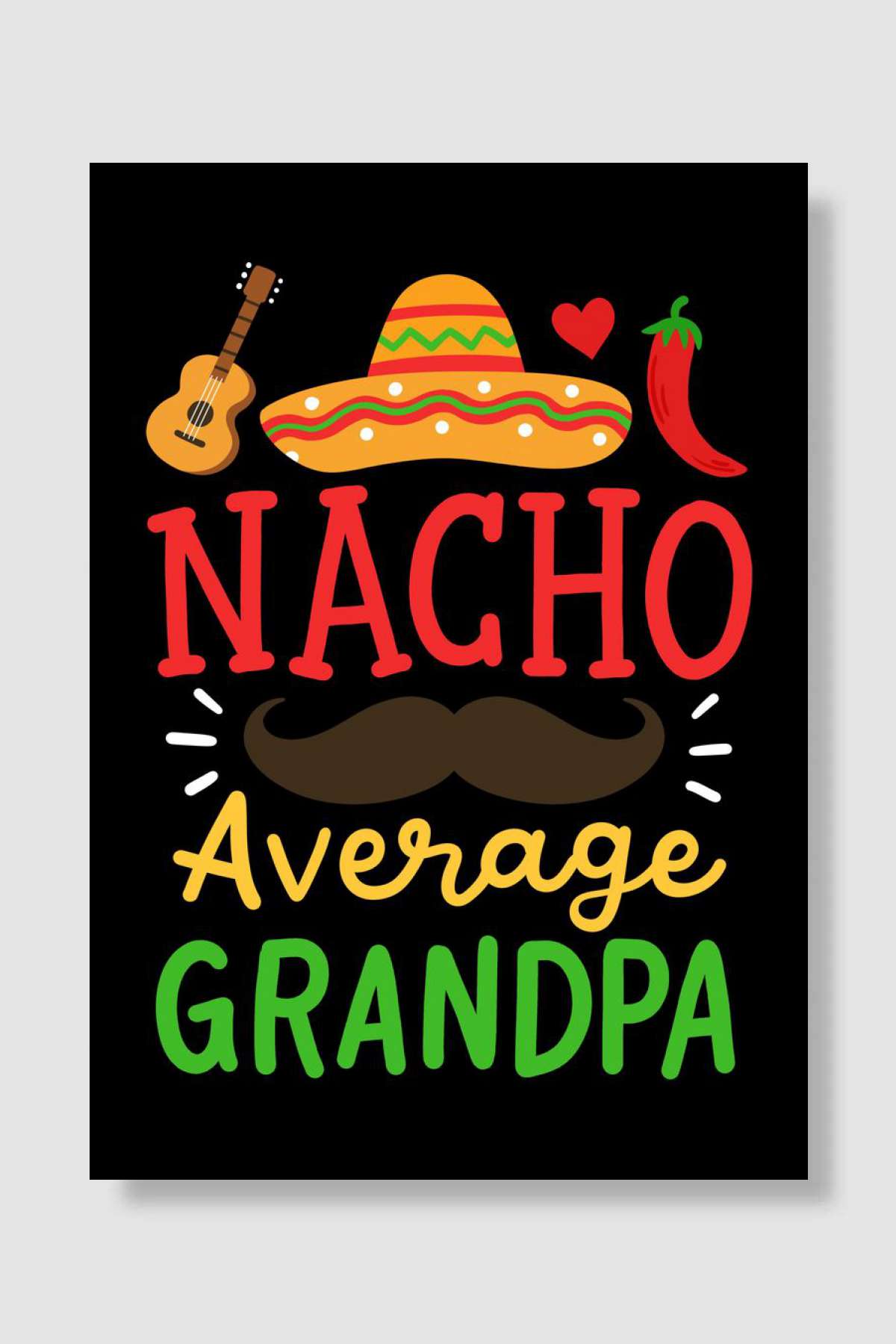 Cinco de Mayo Grandpa Müzik Poster Çerçevesiz Yüksek Kalite Müzik Afiş Duvar Poster