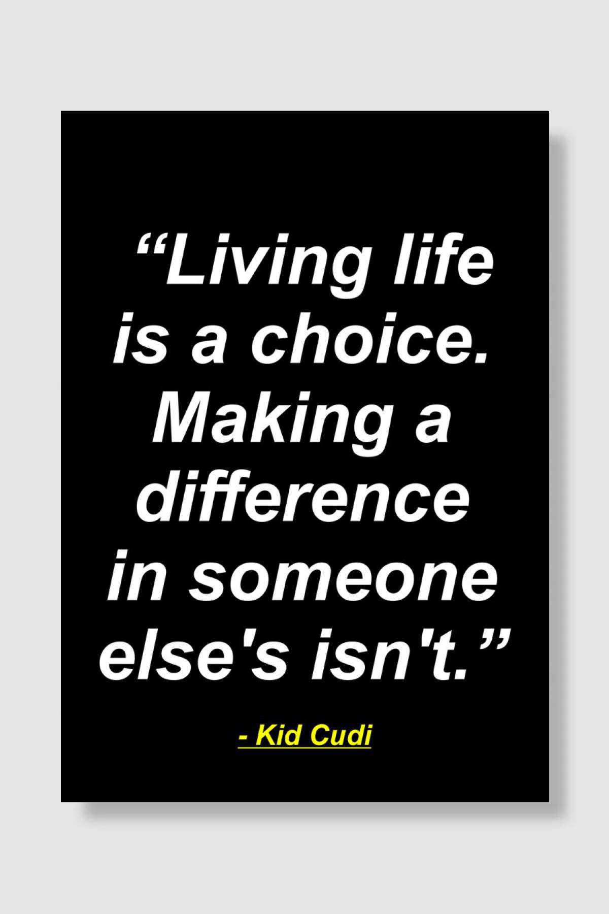 kid cudi quotes Müzik Poster Çerçevesiz Yüksek Kalite Müzik Afiş Duvar Poster