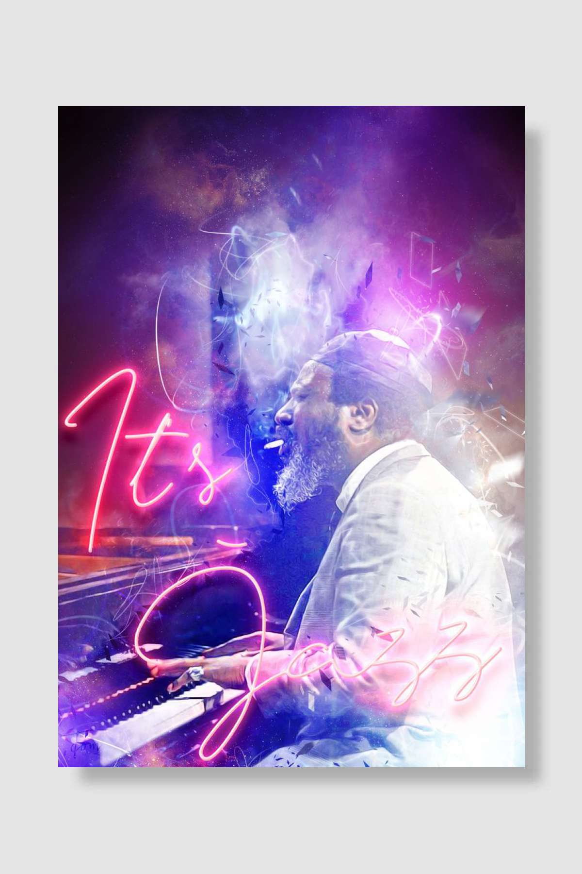 Its Jazz 4 Müzik Poster Çerçevesiz Yüksek Kalite Müzik Afiş Duvar Poster
