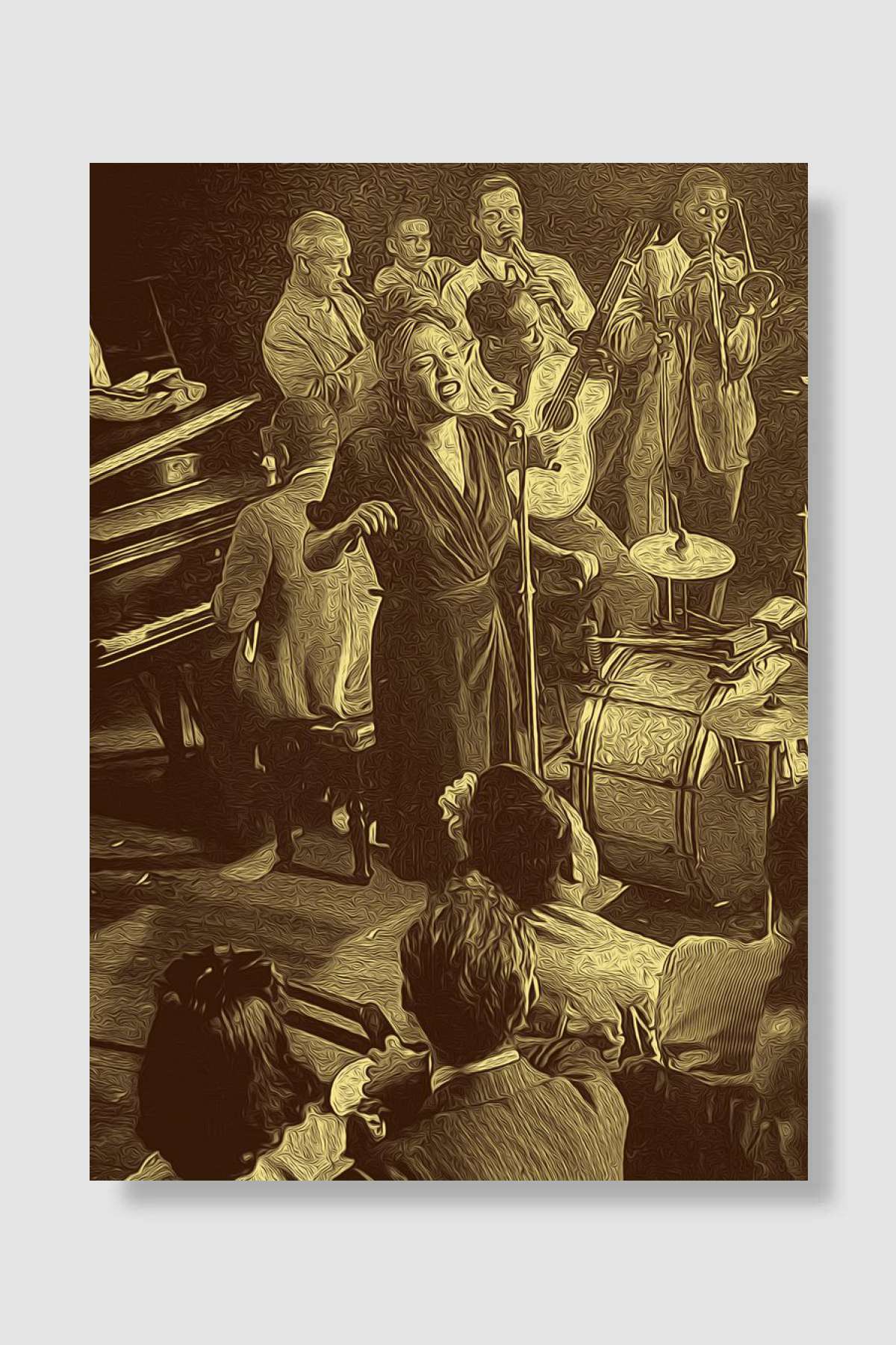 Billie Holiday Vintage 26 Müzik Poster Çerçevesiz Yüksek Kalite Müzik Afiş Duvar Poster
