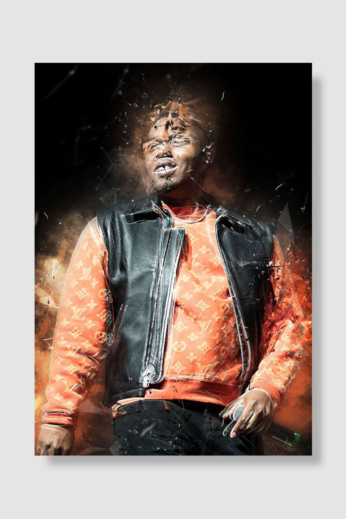 Nas Müzik Poster Çerçevesiz Yüksek Kalite Müzik Afiş Duvar Poster