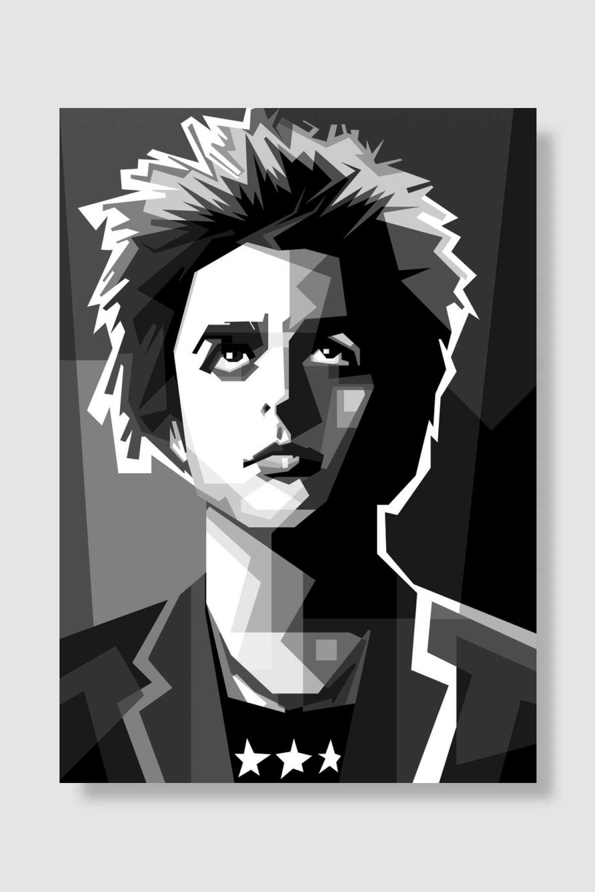 Someones face Black White Müzik Poster Çerçevesiz Yüksek Kalite Müzik Afiş Duvar Poster