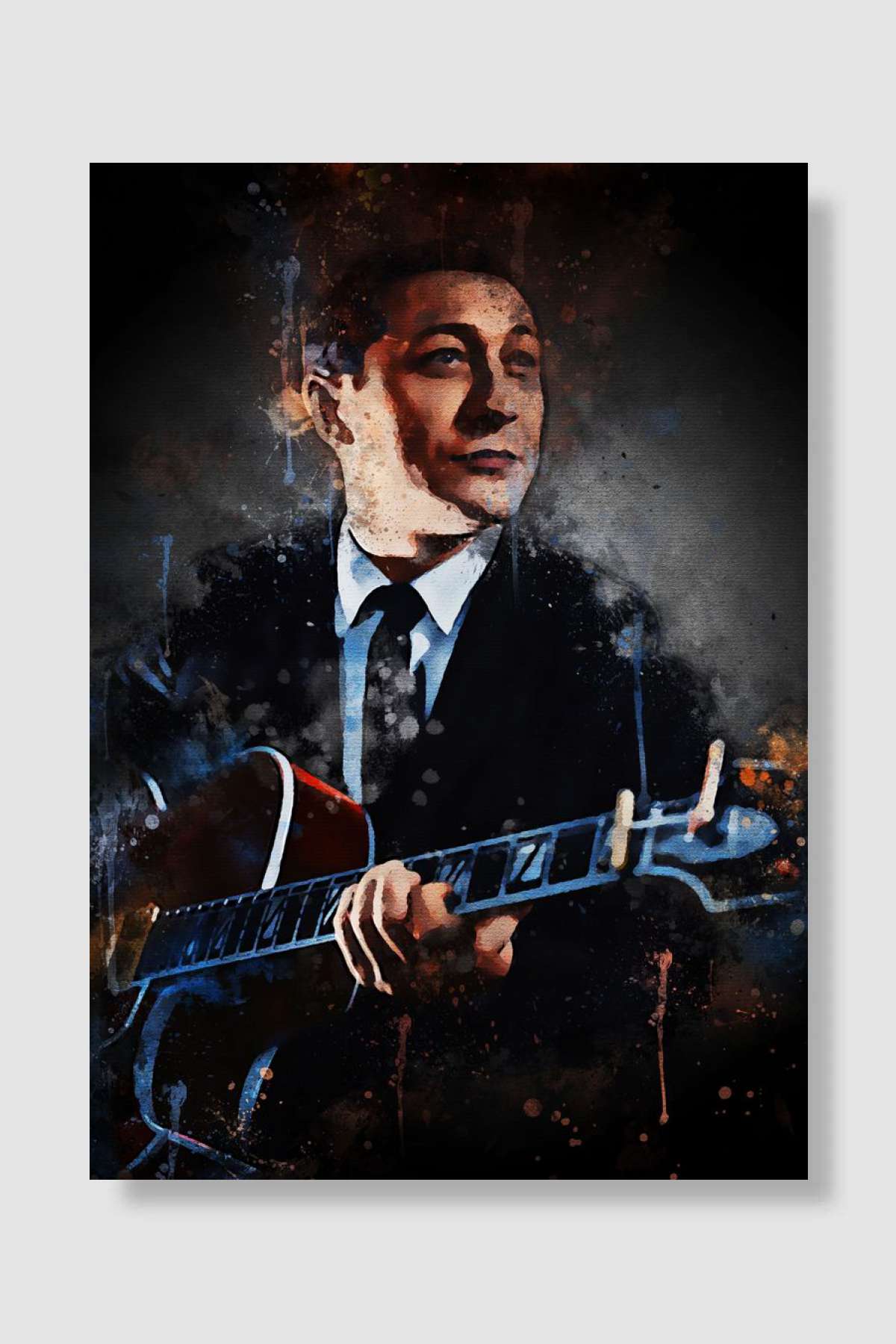 Winfield Scotty Moore Müzik Poster Çerçevesiz Yüksek Kalite Müzik Afiş Duvar Poster