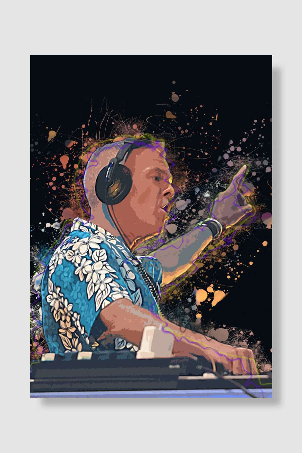 Fatboy Slim Müzik Poster Çerçevesiz Yüksek Kalite Müzik Afiş Duvar Poster