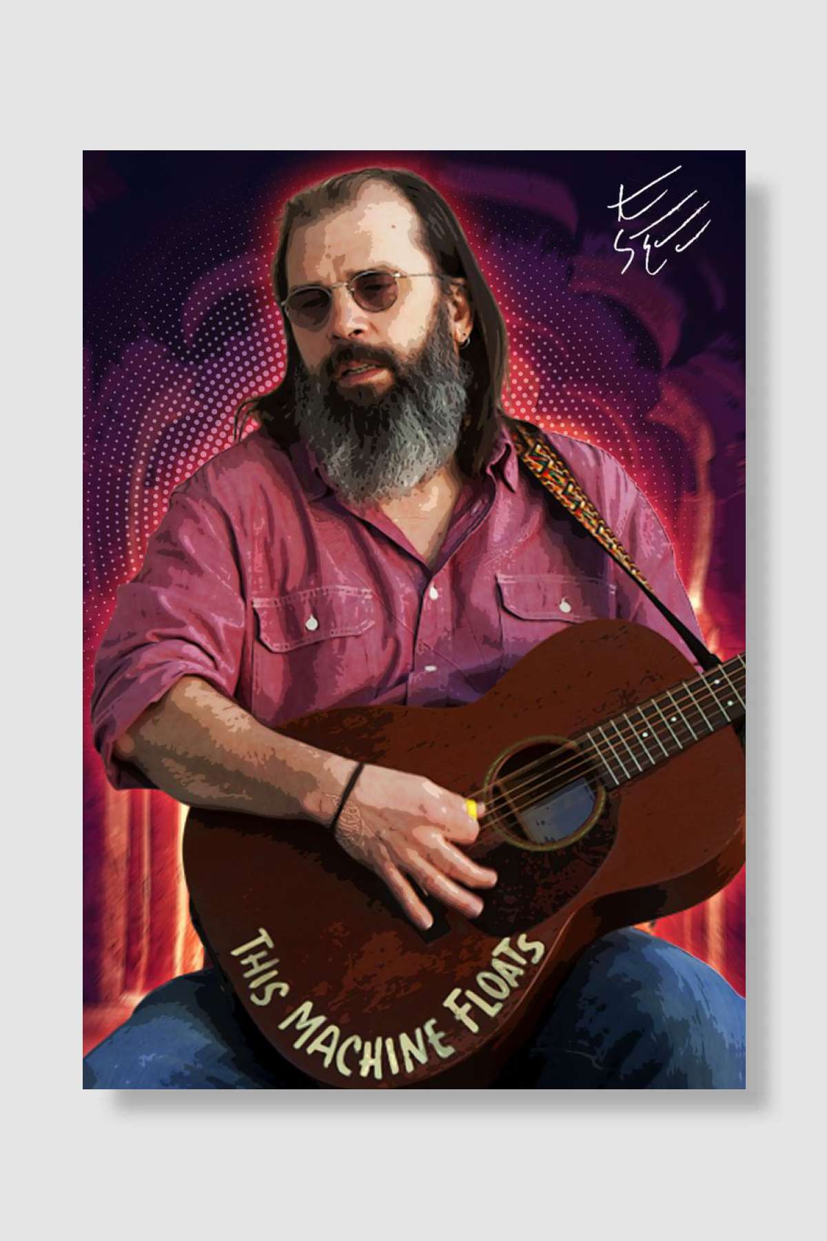Steve Earle Müzik Poster Çerçevesiz Yüksek Kalite Müzik Afiş Duvar Poster