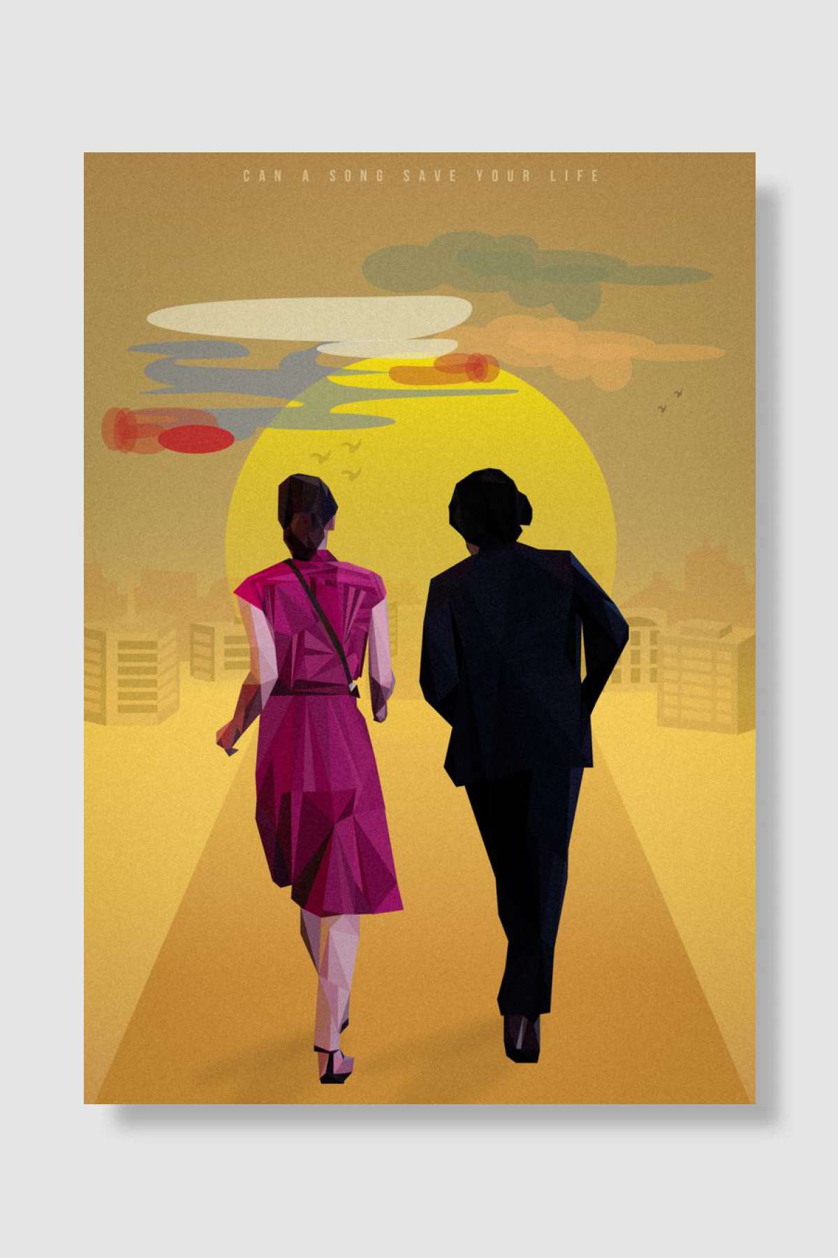 Begin Again Müzik Poster Çerçevesiz Yüksek Kalite Müzik Afiş Duvar Poster