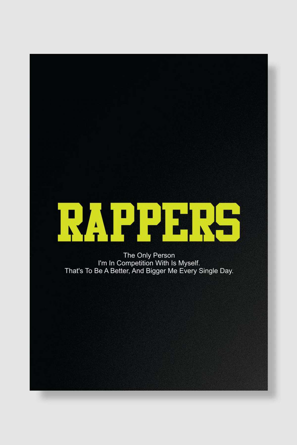 Quotes Rappers Müzik Poster Çerçevesiz Yüksek Kalite Müzik Afiş Duvar Poster