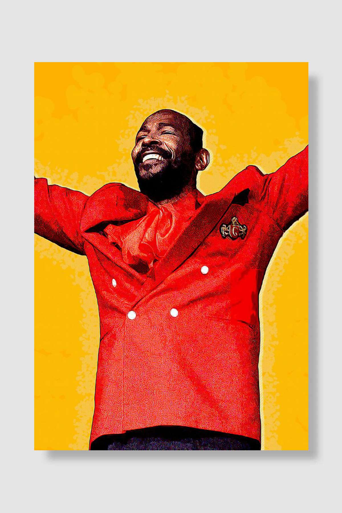 Marvin Gaye Müzik Poster Çerçevesiz Yüksek Kalite Müzik Afiş Duvar Poster