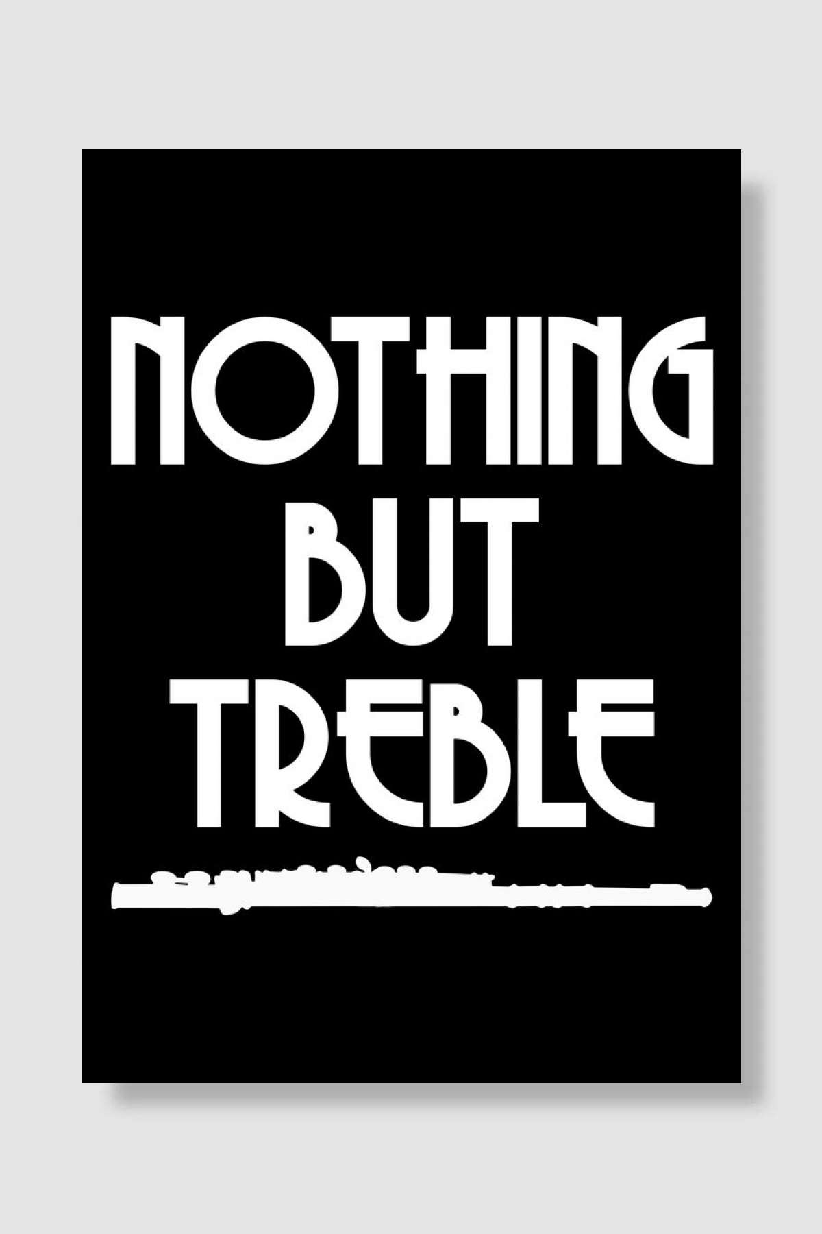 Flute Music Musical Müzik Poster Çerçevesiz Yüksek Kalite Müzik Afiş Duvar Poster