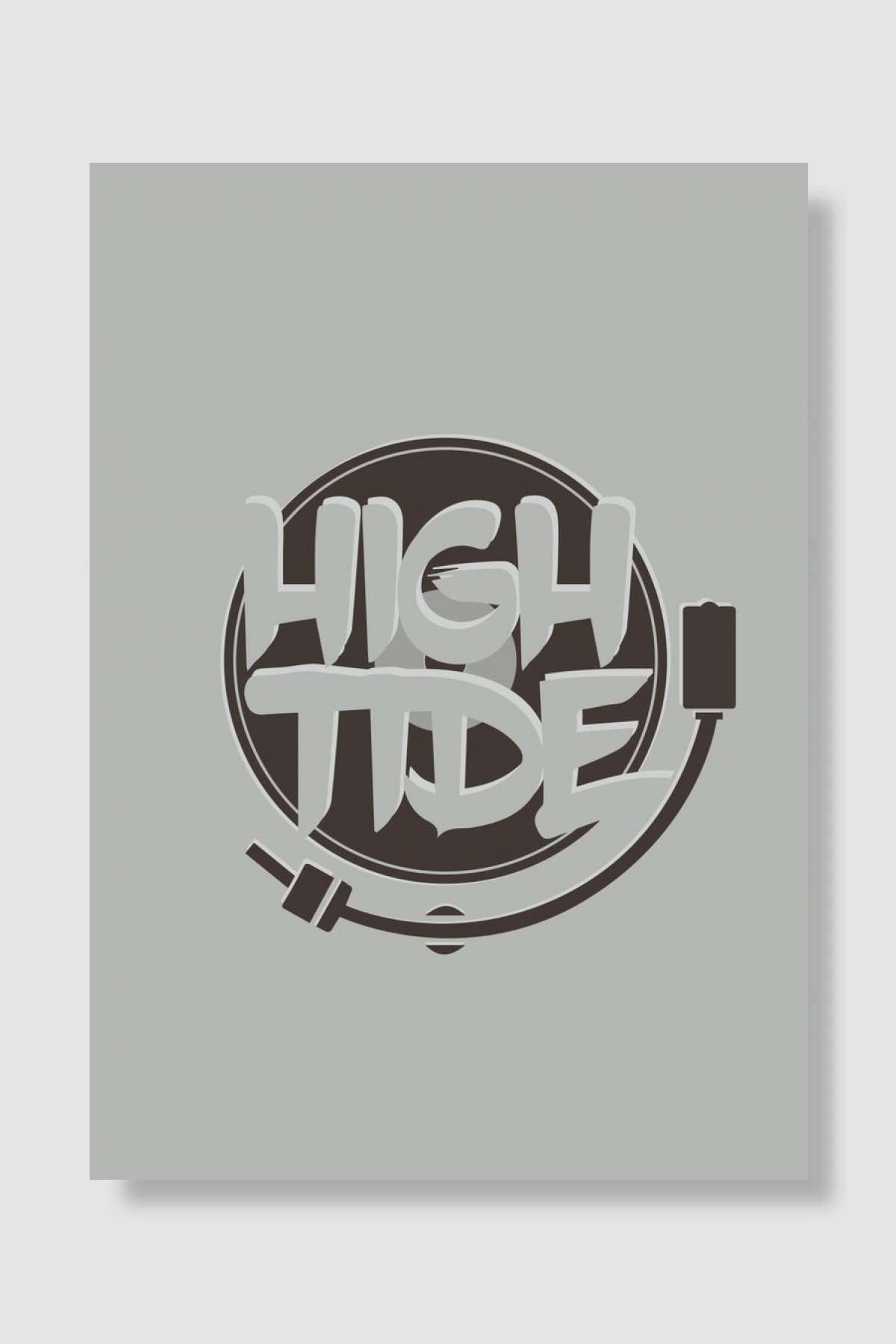 High Tide Record Müzik Poster Çerçevesiz Yüksek Kalite Müzik Afiş Duvar Poster