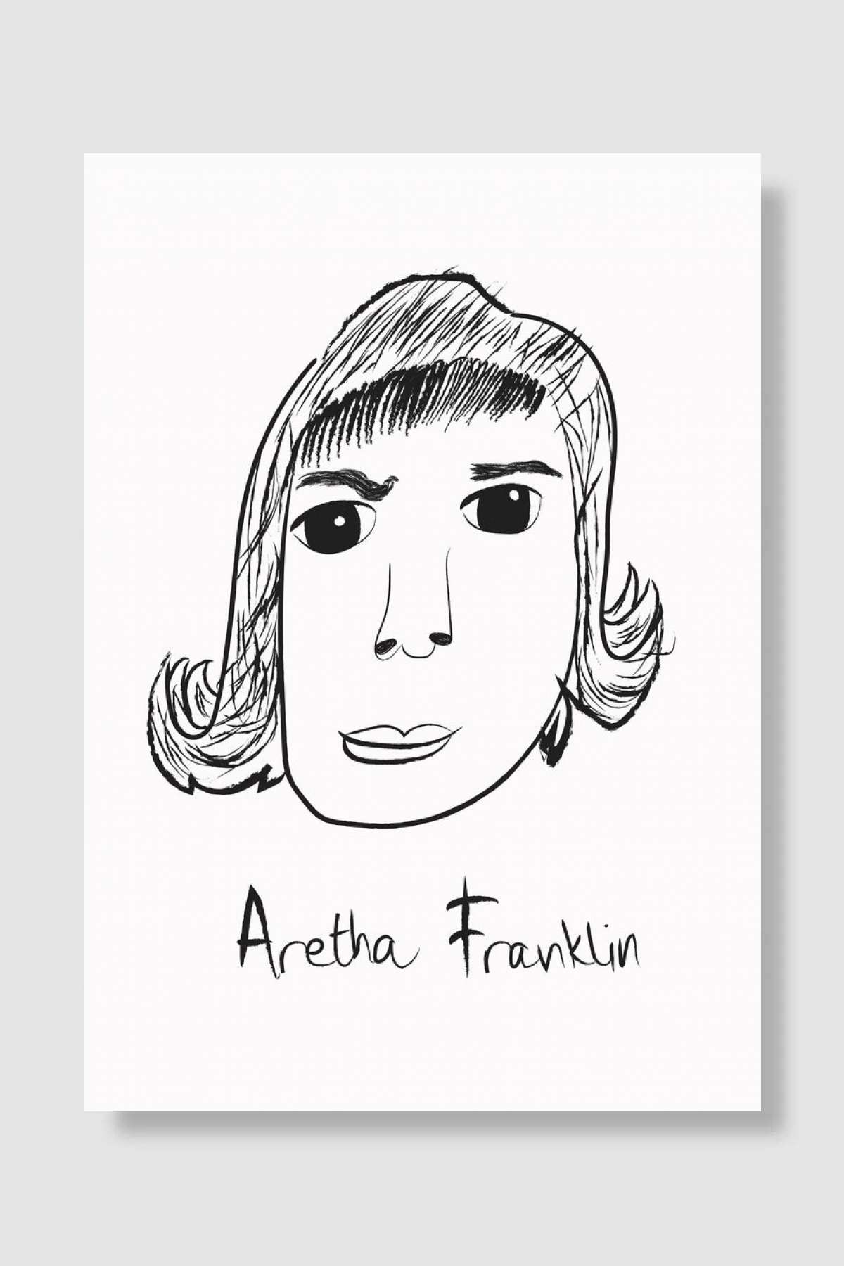 Aretha Franklin Müzik Poster Çerçevesiz Yüksek Kalite Müzik Afiş Duvar Poster