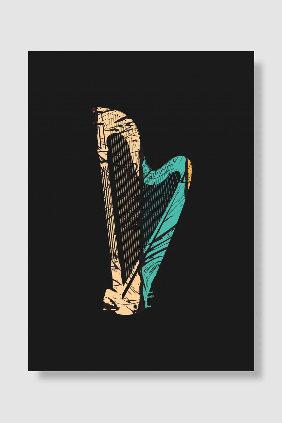 Musical Instrument Müzik Poster Çerçevesiz Yüksek Kalite Müzik Afiş Duvar Poster