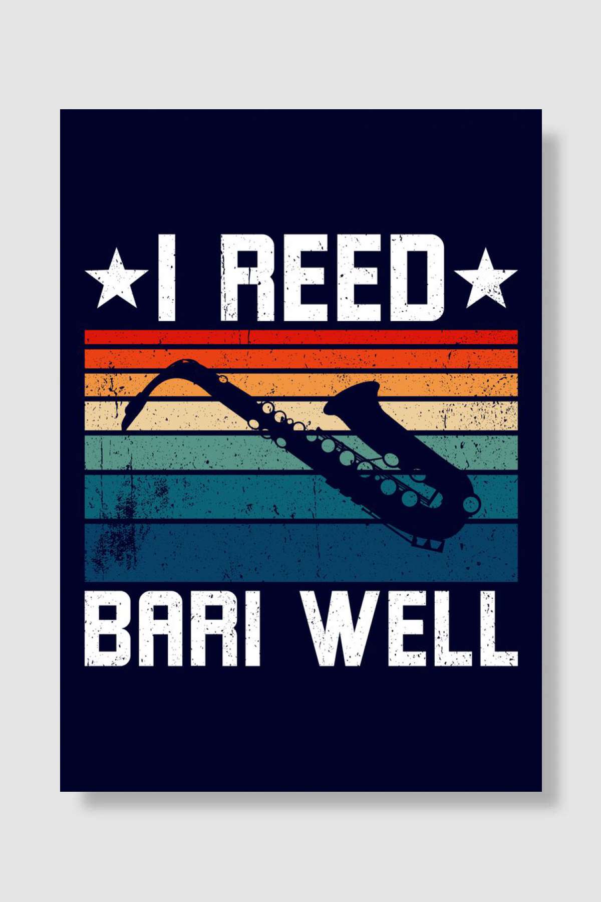 I Reed Bari Well Baritone Müzik Poster Çerçevesiz Yüksek Kalite Müzik Afiş Duvar Poster