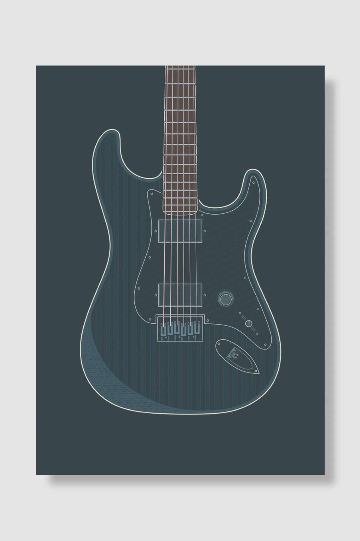 Signature Metal Strat Müzik Poster Çerçevesiz Yüksek Kalite Müzik Afiş Duvar Poster