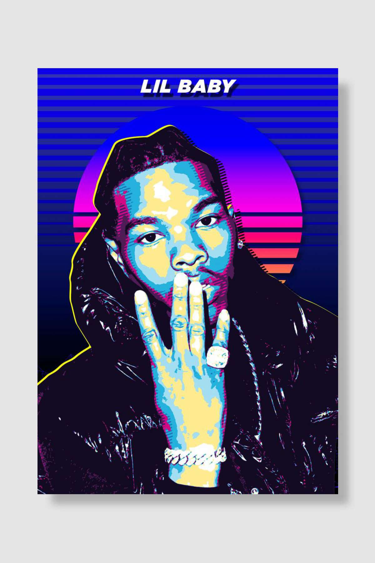lil baby Müzik Poster Çerçevesiz Yüksek Kalite Müzik Afiş Duvar Poster