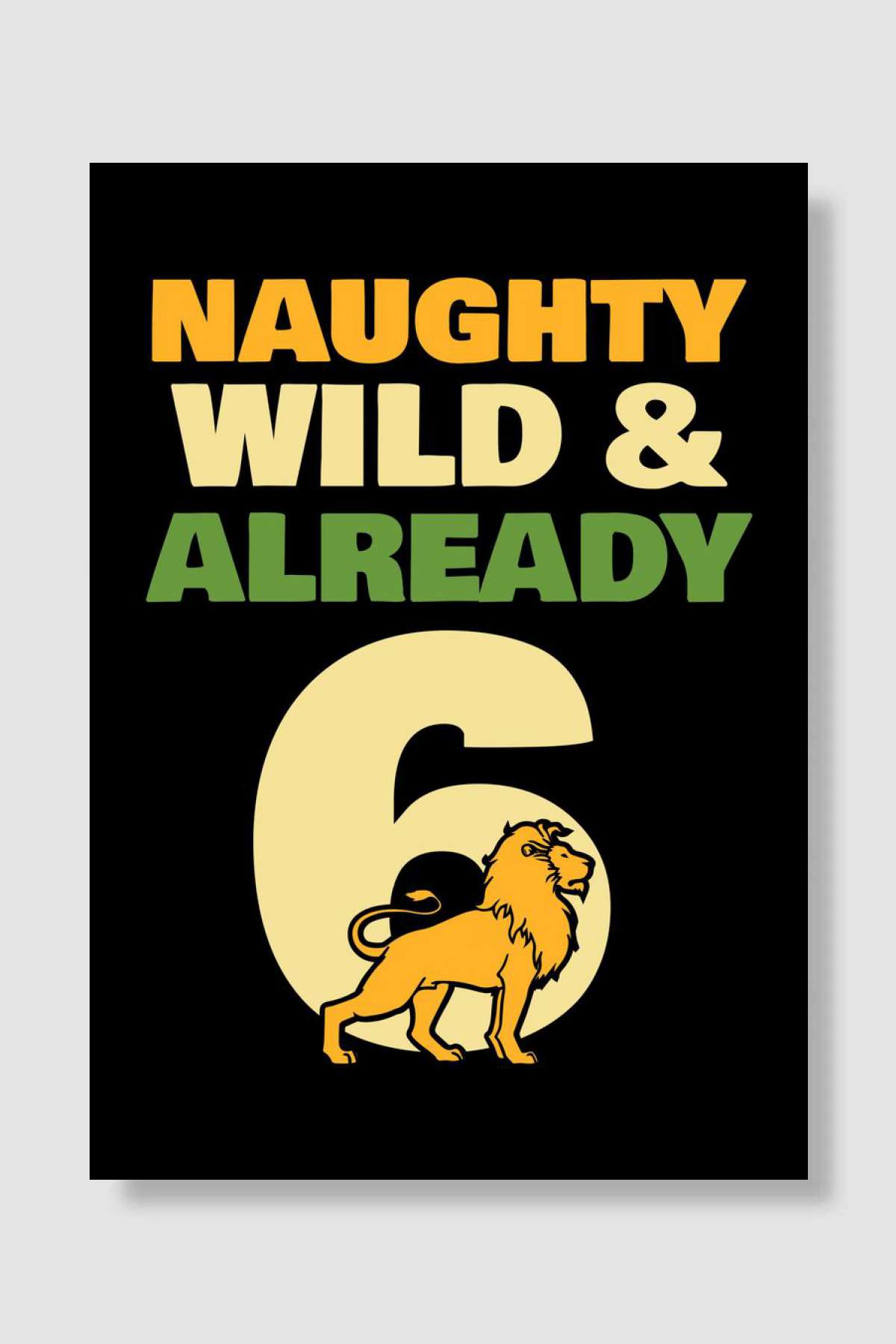 6 years lion Müzik Poster Çerçevesiz Yüksek Kalite Müzik Afiş Duvar Poster