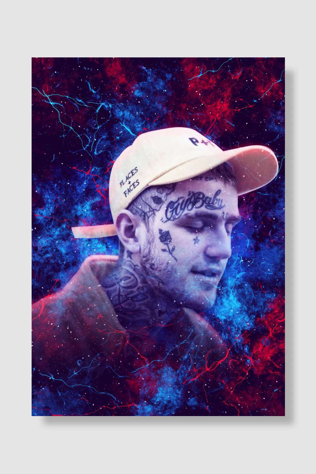 Lil Peep Müzik Poster Çerçevesiz Yüksek Kalite Müzik Afiş Duvar Poster