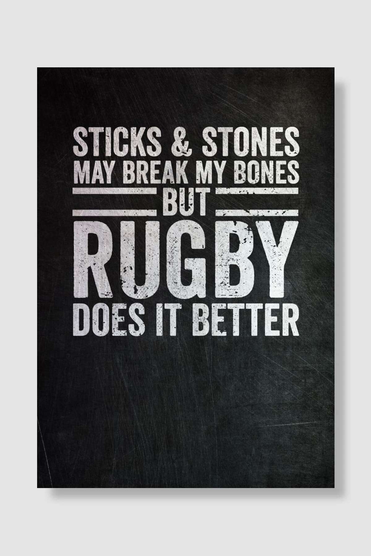 Rugby Breaks My Bones Müzik Poster Çerçevesiz Yüksek Kalite Müzik Afiş Duvar Poster