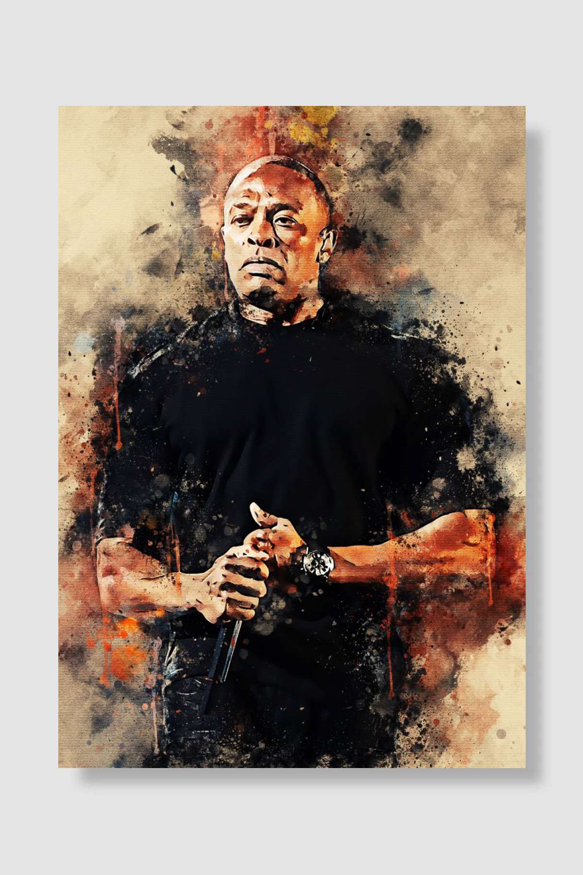 Dr Dre Müzik Poster Çerçevesiz Yüksek Kalite Müzik Afiş Duvar Poster
