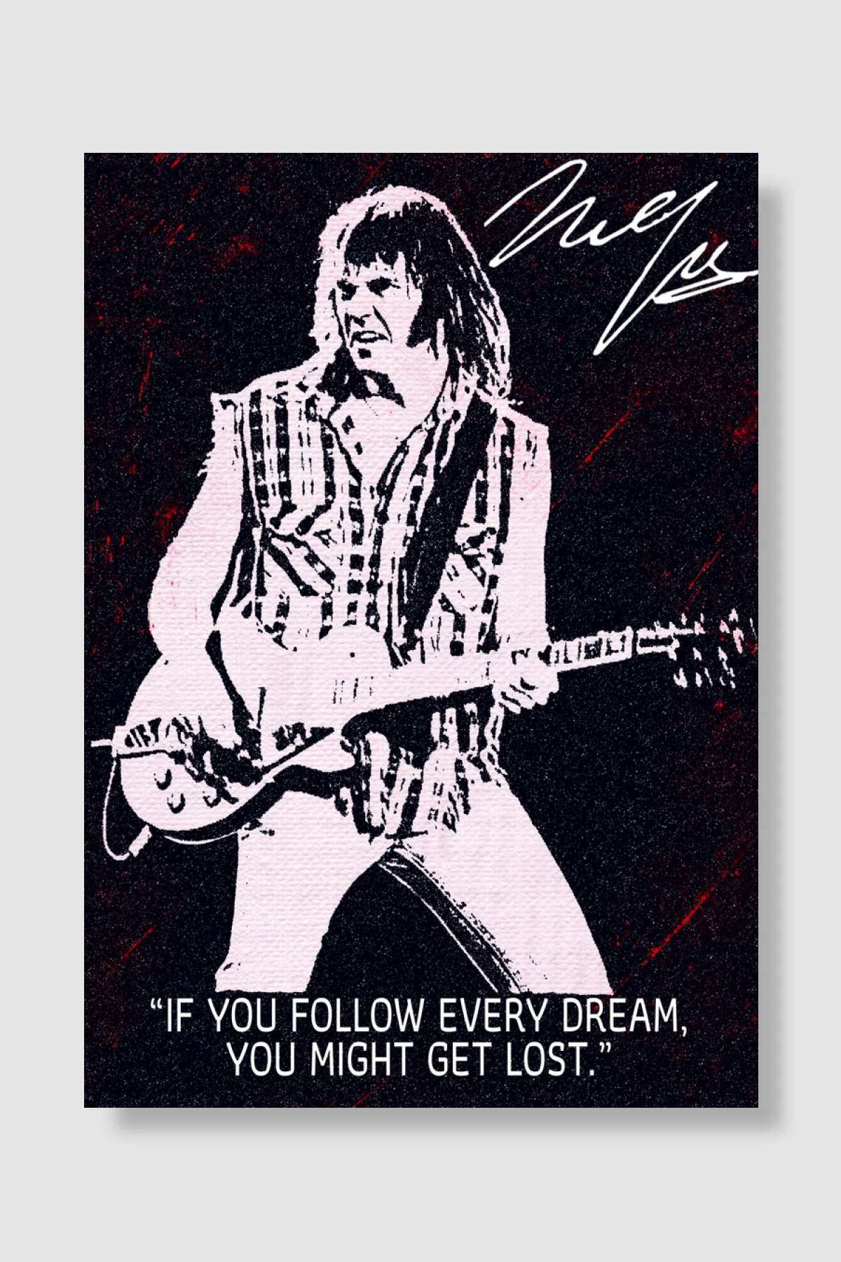 NEIL YOUNG Müzik Poster Çerçevesiz Yüksek Kalite Müzik Afiş Duvar Poster