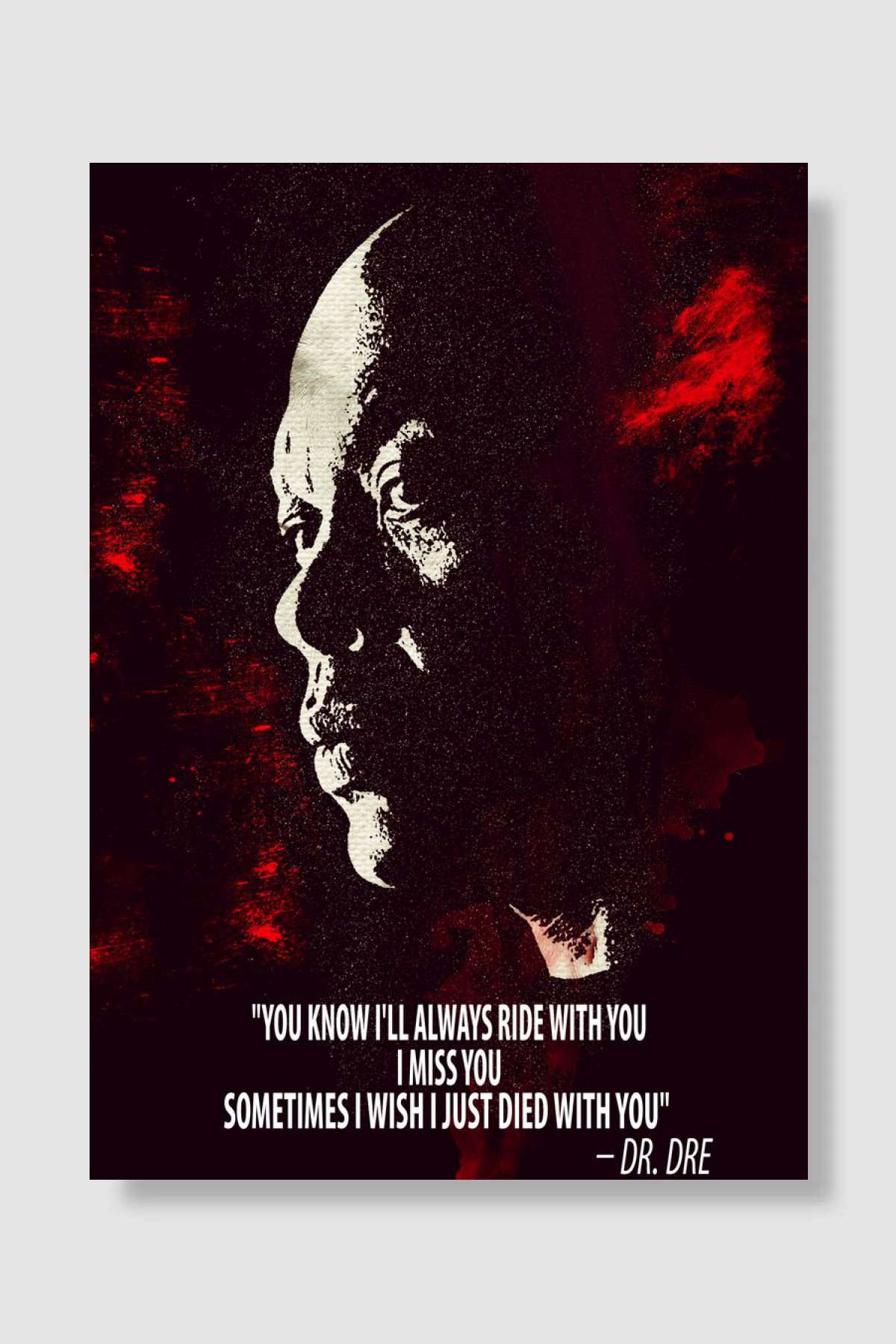 Dr Dre Müzik Poster Çerçevesiz Yüksek Kalite Müzik Afiş Duvar Poster