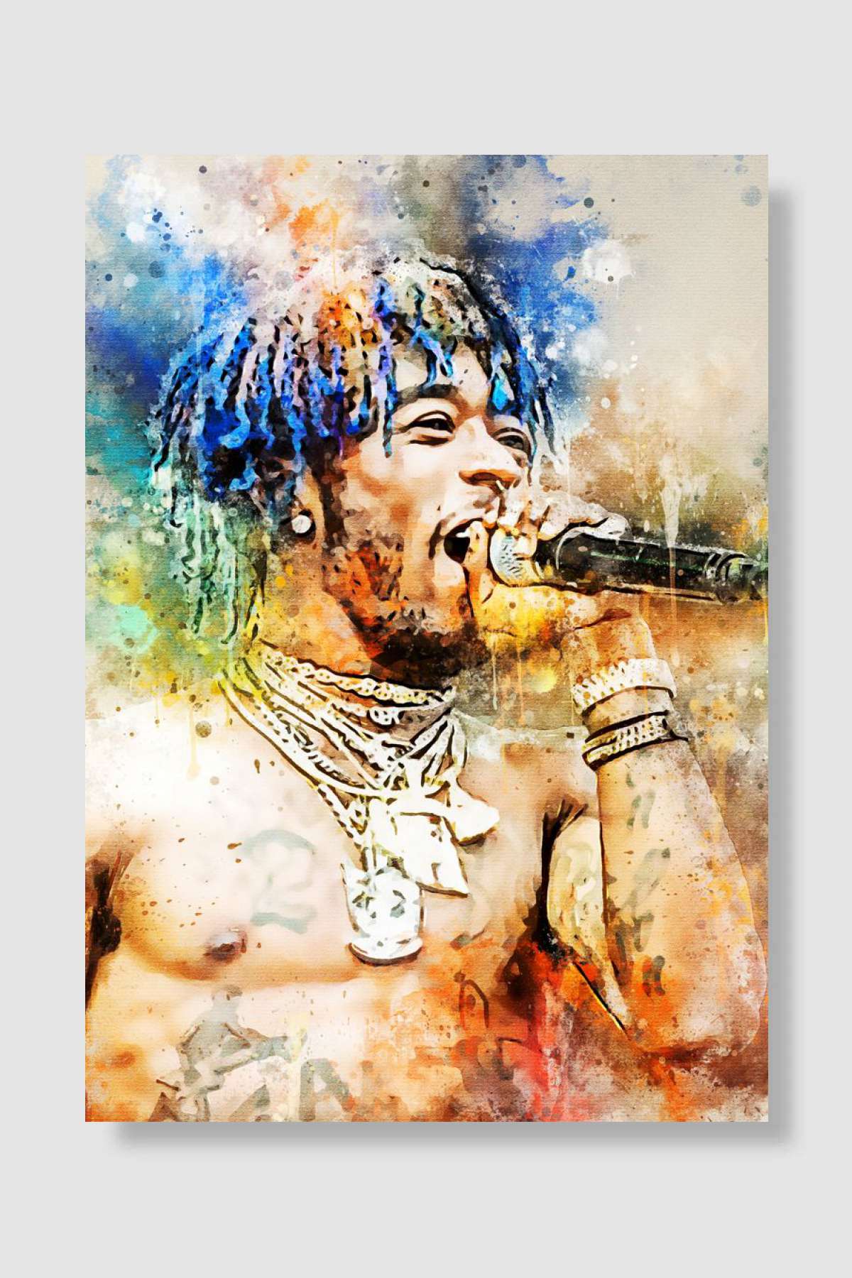Lil Uzi Vert Müzik Poster Çerçevesiz Yüksek Kalite Müzik Afiş Duvar Poster