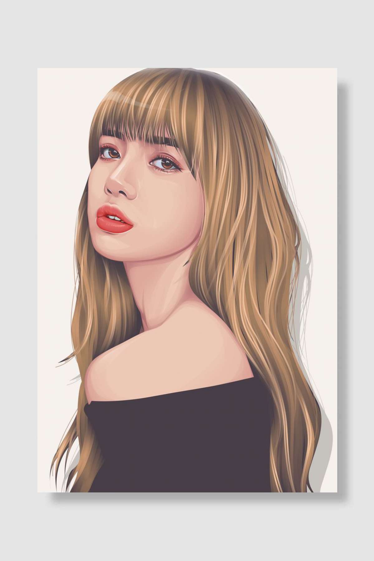 Blackpink Lisa Manoban Müzik Poster Çerçevesiz Yüksek Kalite Müzik Afiş Duvar Poster