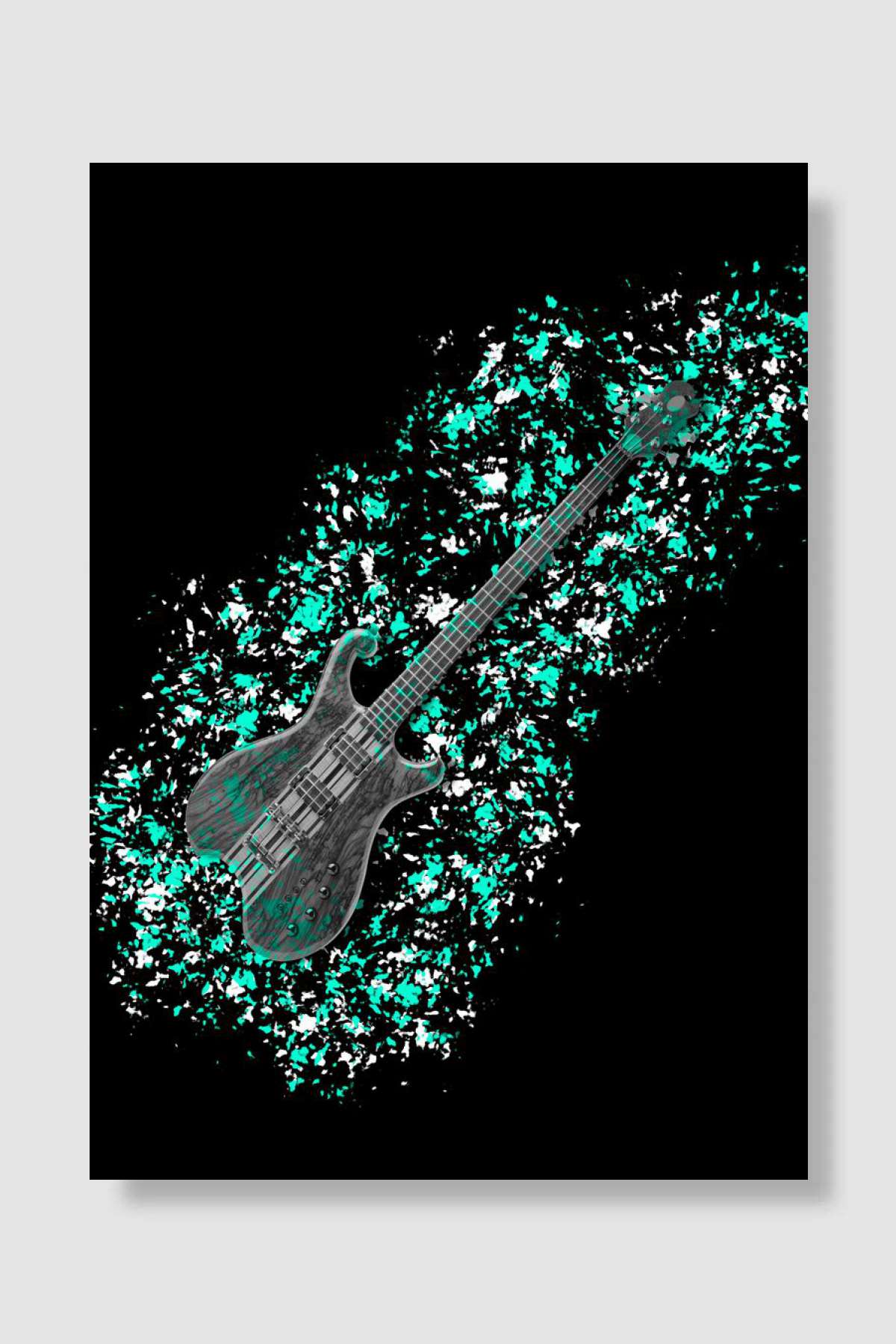 Bass Müzik Poster Çerçevesiz Yüksek Kalite Müzik Afiş Duvar Poster