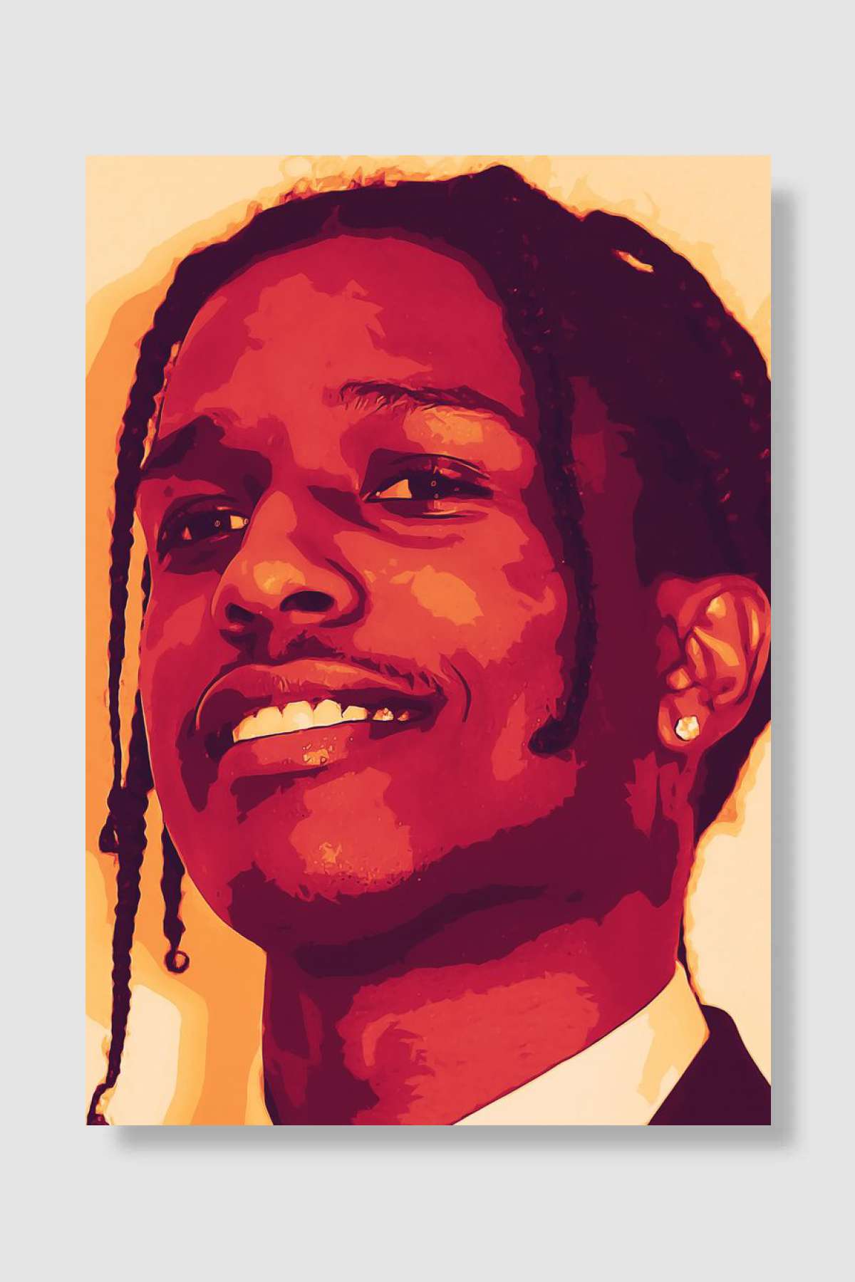 Asap Rocky Müzik Poster Çerçevesiz Yüksek Kalite Müzik Afiş Duvar Poster