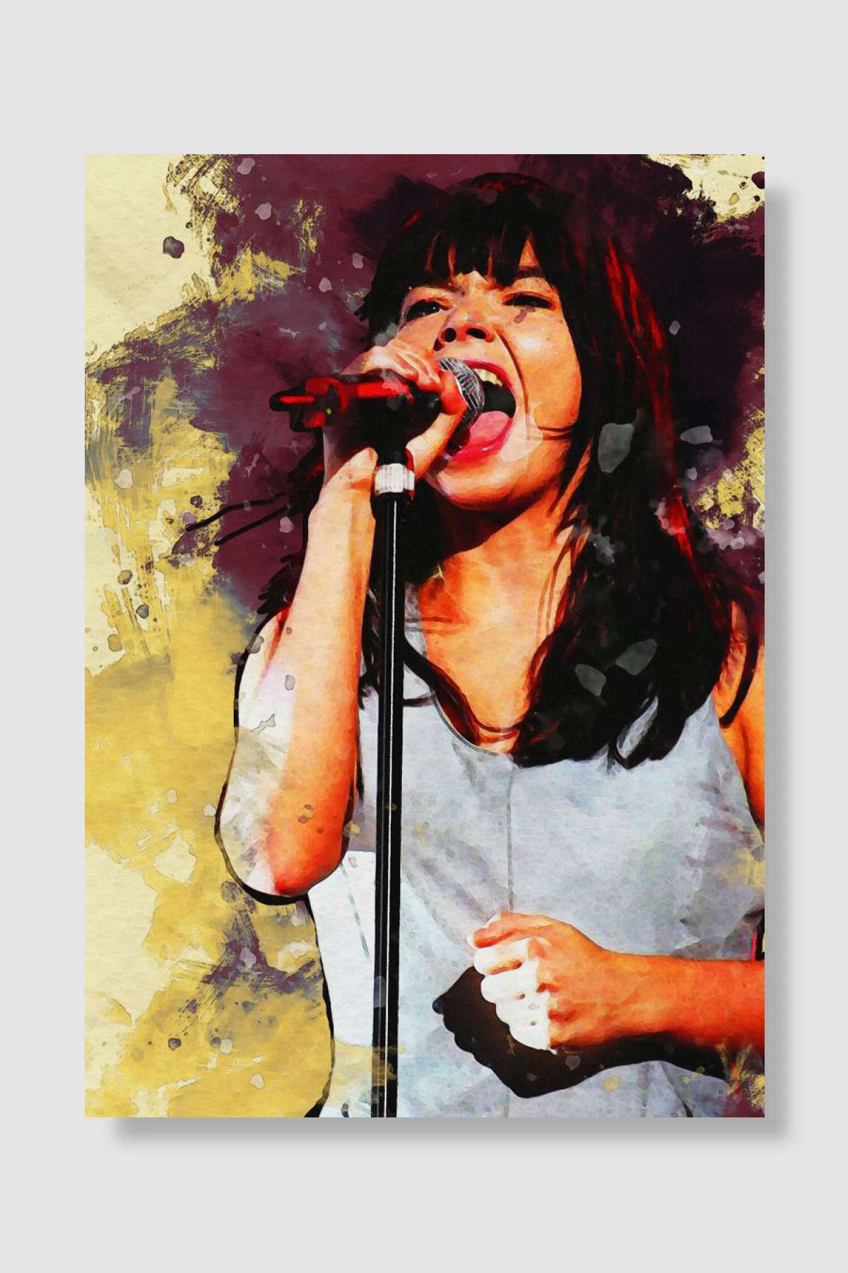 Smudge Bjork Müzik Poster Çerçevesiz Yüksek Kalite Müzik Afiş Duvar Poster