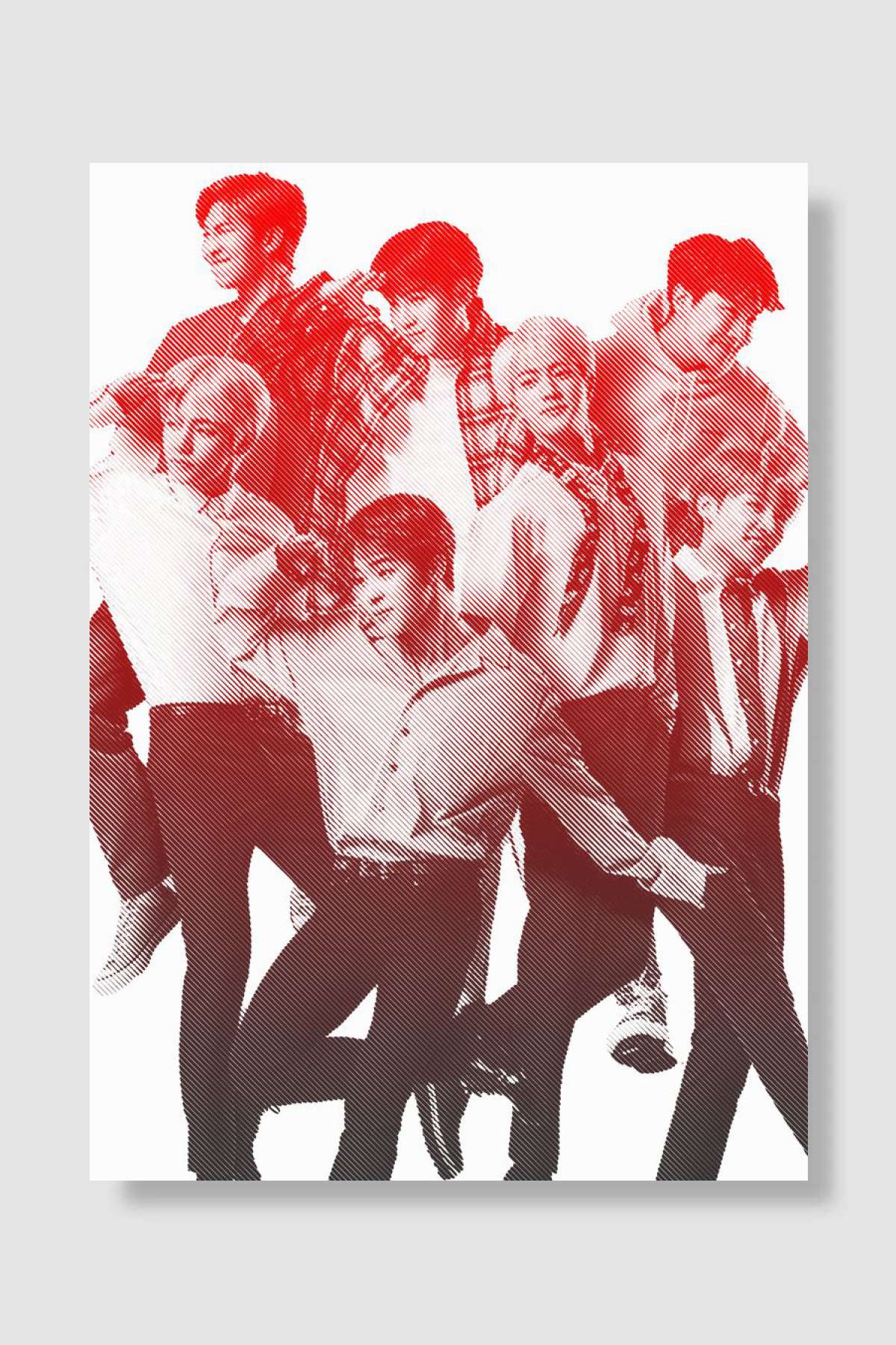 BTS Kpop Müzik Poster Çerçevesiz Yüksek Kalite Müzik Afiş Duvar Poster