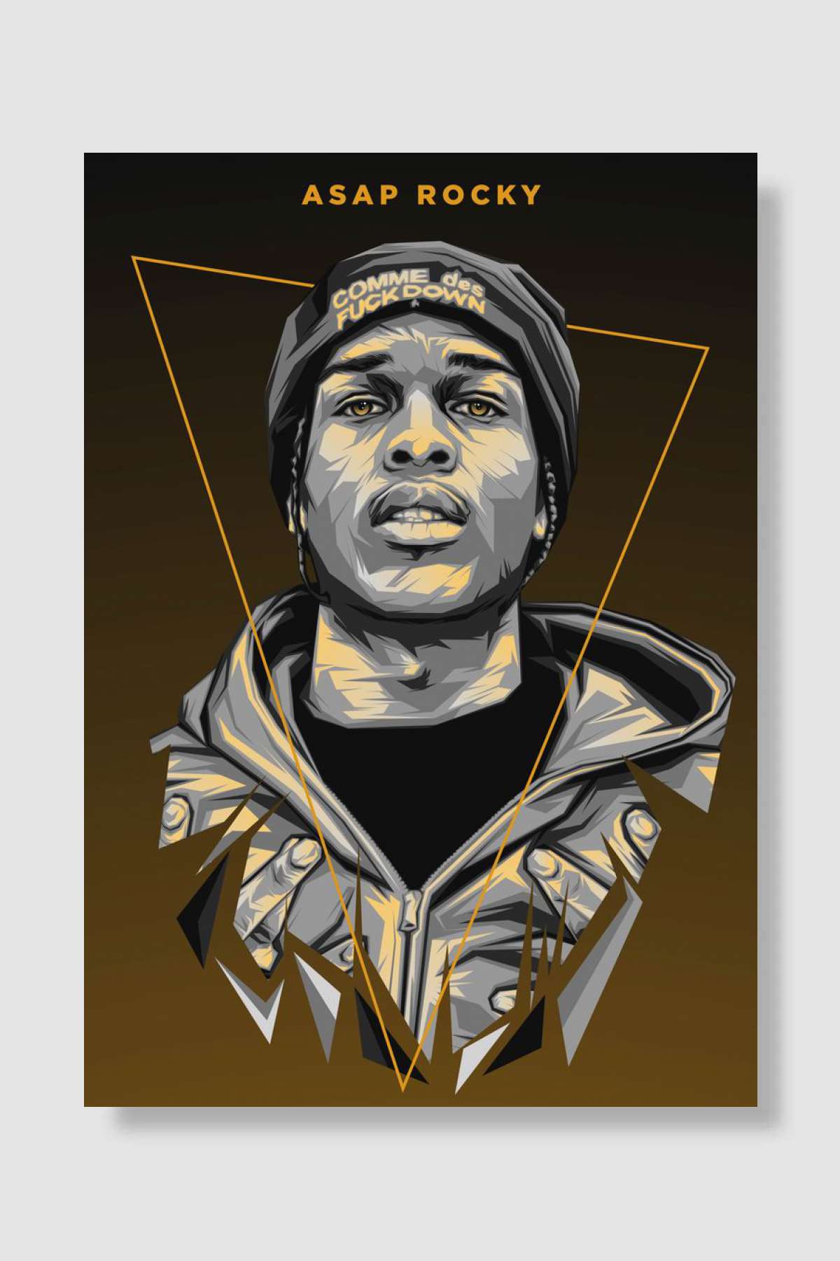 Asap Rocky Rapper Hip Hop Müzik Poster Çerçevesiz Yüksek Kalite Müzik Afiş Duvar Poster