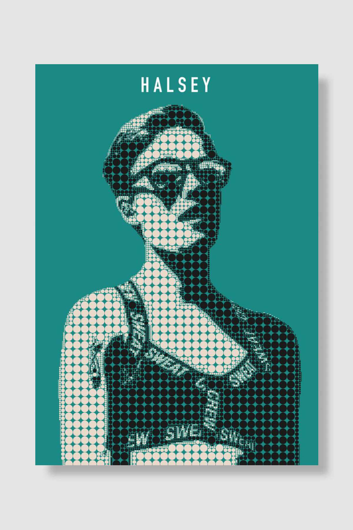 Halsey Müzik Poster Çerçevesiz Yüksek Kalite Müzik Afiş Duvar Poster