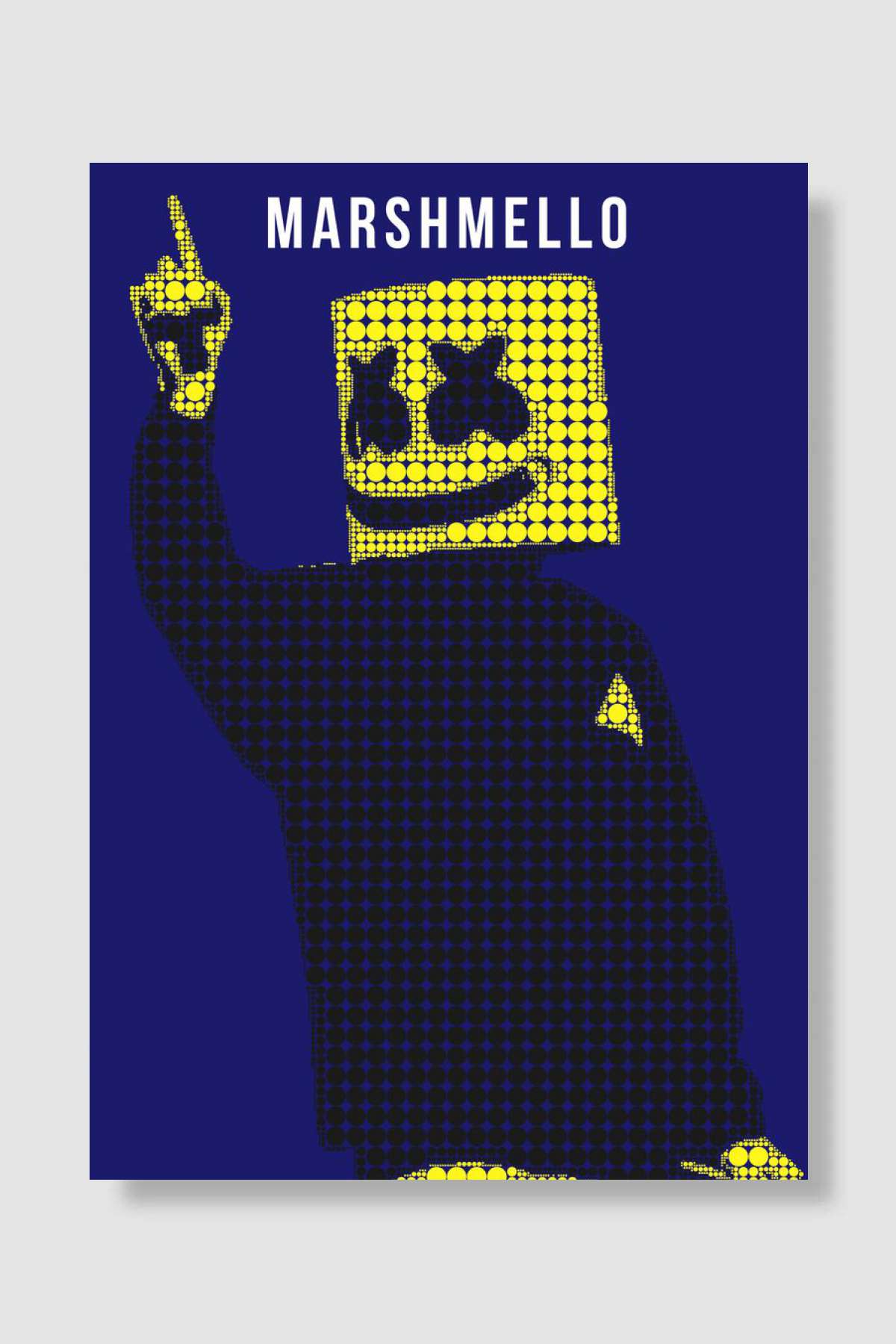 marshmello Müzik Poster Çerçevesiz Yüksek Kalite Müzik Afiş Duvar Poster