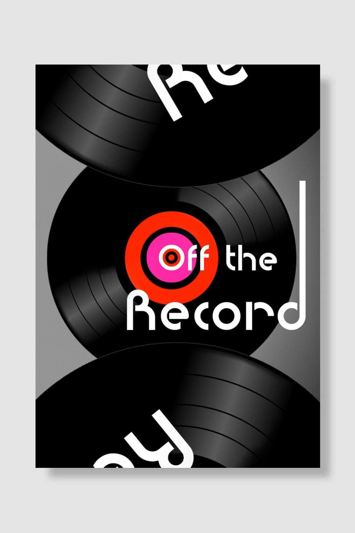 Off The Record Müzik Poster Çerçevesiz Yüksek Kalite Müzik Afiş Duvar Poster