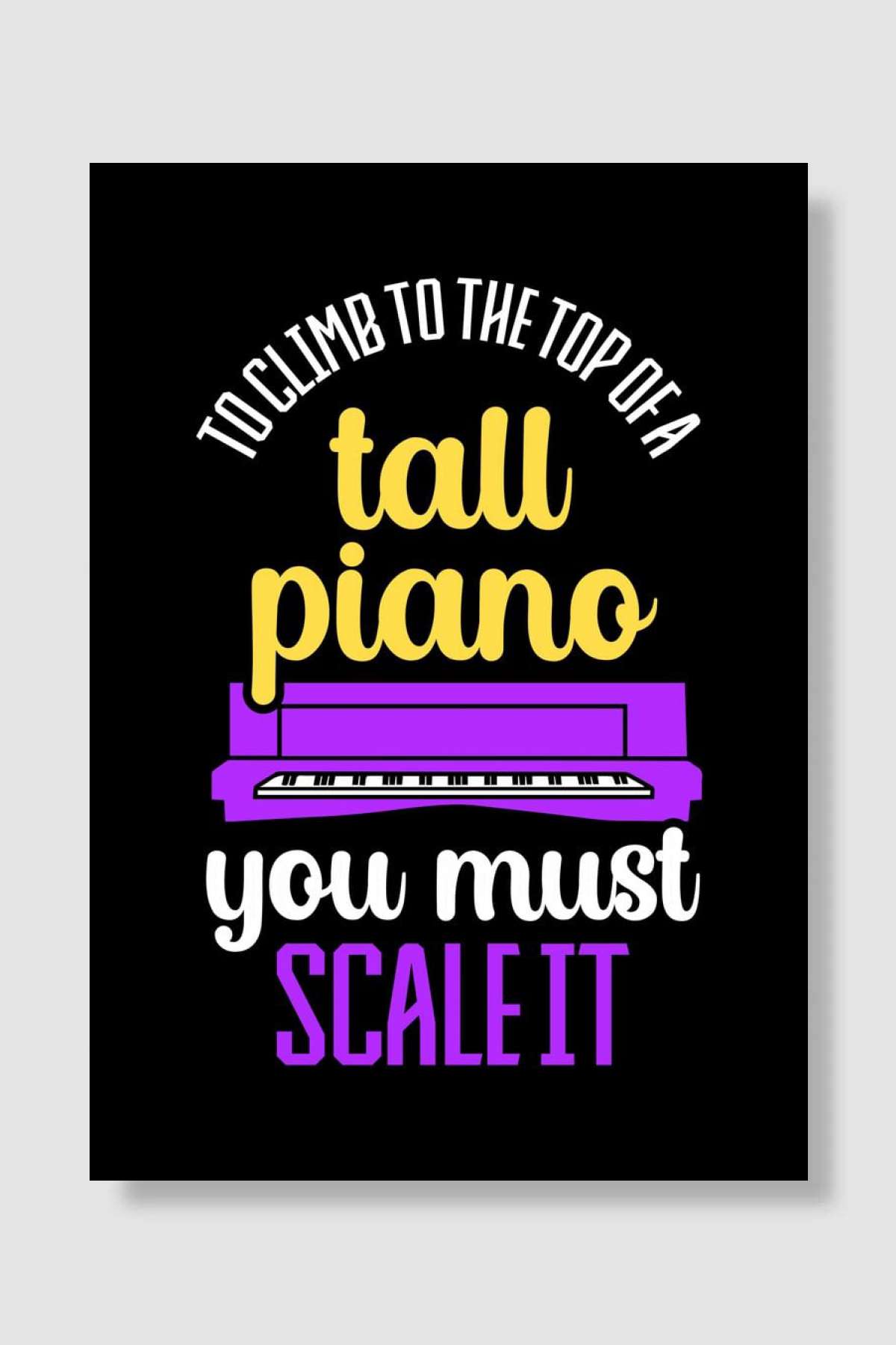 Piano Pianist Müzik Poster Çerçevesiz Yüksek Kalite Müzik Afiş Duvar Poster