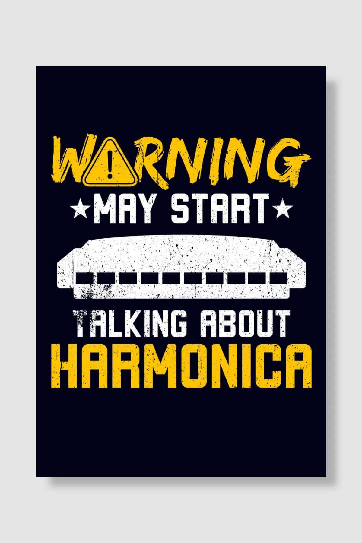 Talking About Harmonica Müzik Poster Çerçevesiz Yüksek Kalite Müzik Afiş Duvar Poster