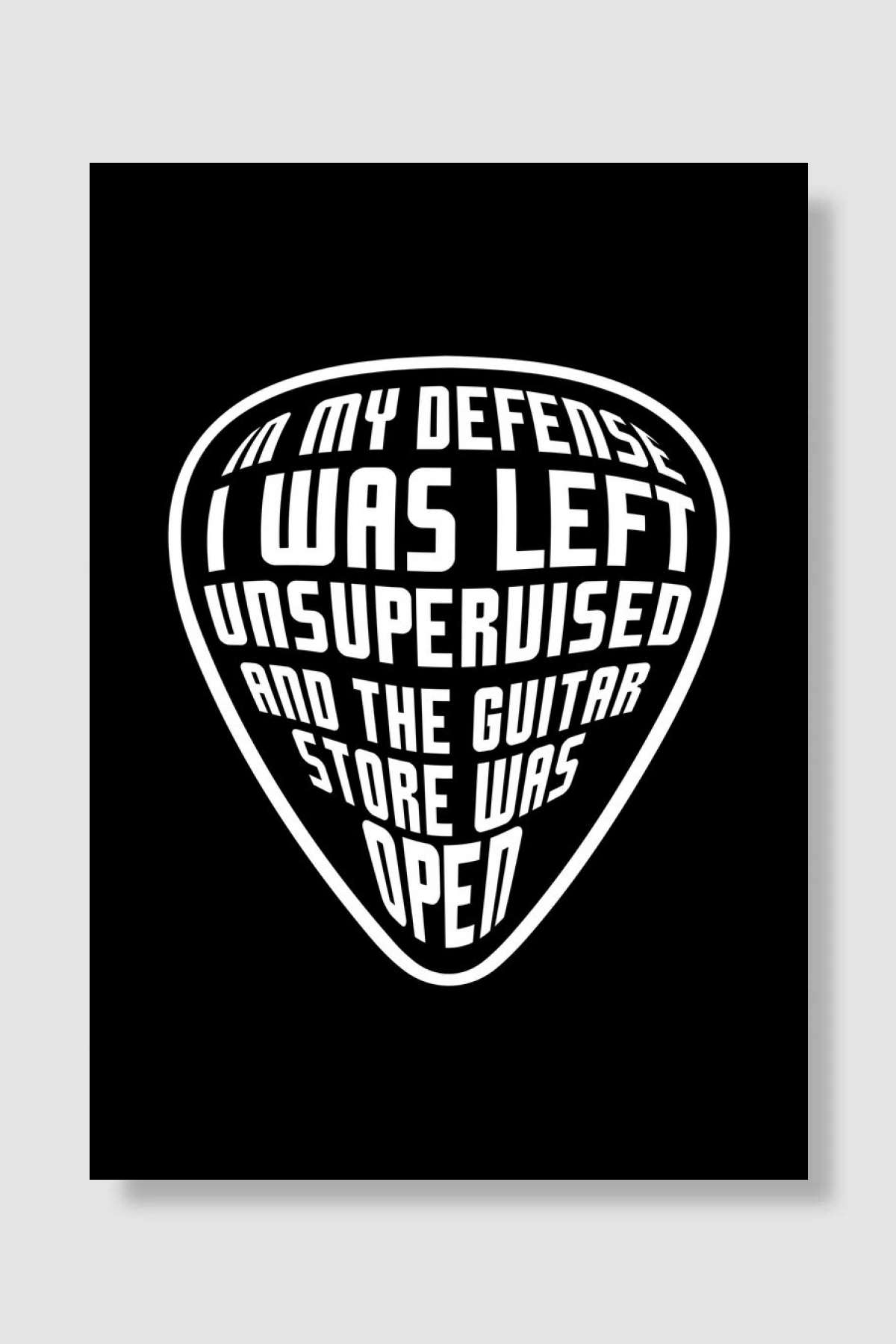 Guitar Player Müzik Poster Çerçevesiz Yüksek Kalite Müzik Afiş Duvar Poster