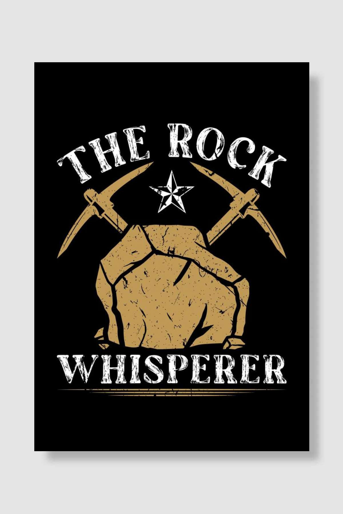 Rock Whisperer Geology Müzik Poster Çerçevesiz Yüksek Kalite Müzik Afiş Duvar Poster