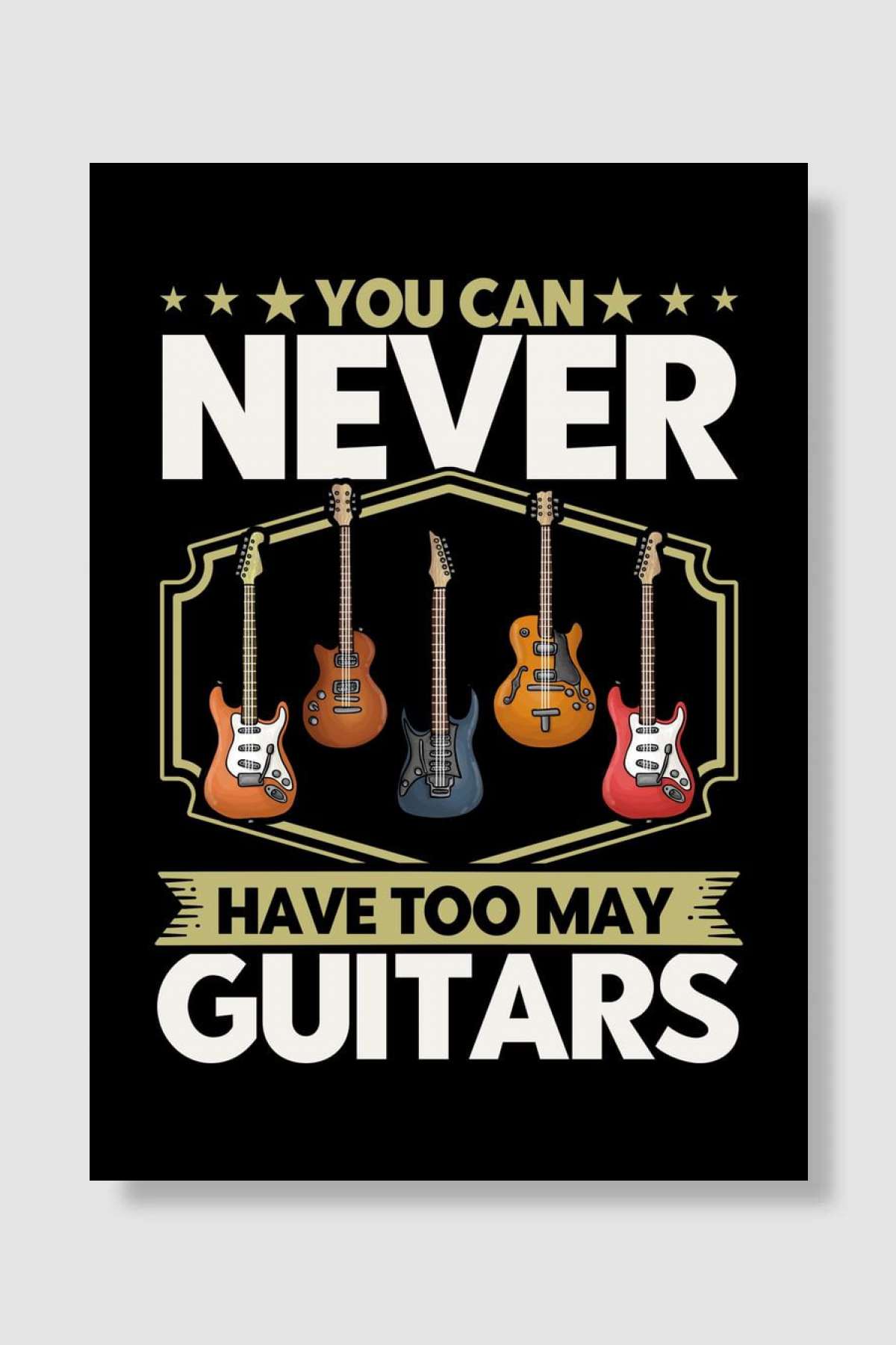 You Can Never Have Too May Müzik Poster Çerçevesiz Yüksek Kalite Müzik Afiş Duvar Poster