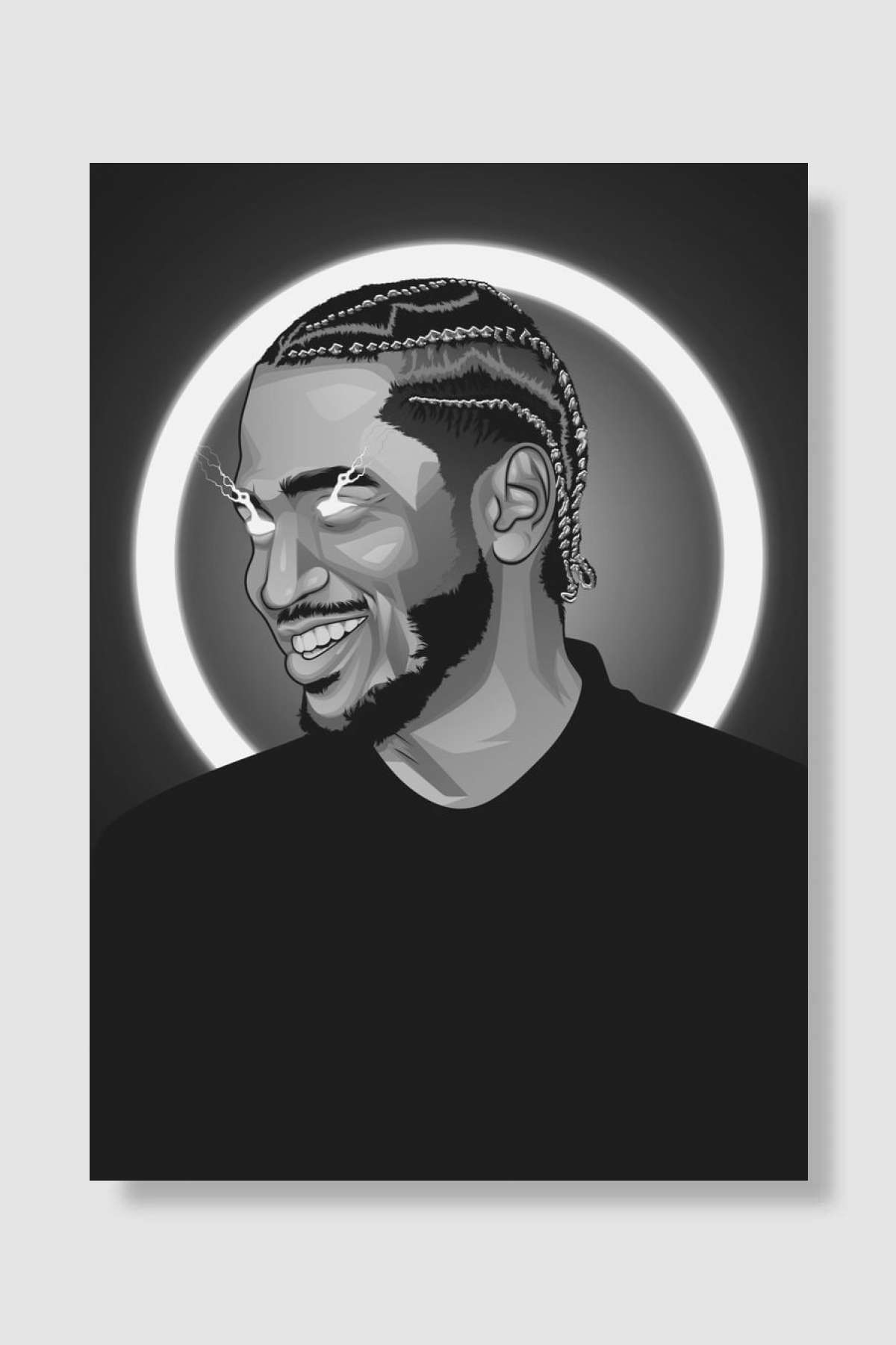 Trey Songz Grayscale Müzik Poster Çerçevesiz Yüksek Kalite Müzik Afiş Duvar Poster