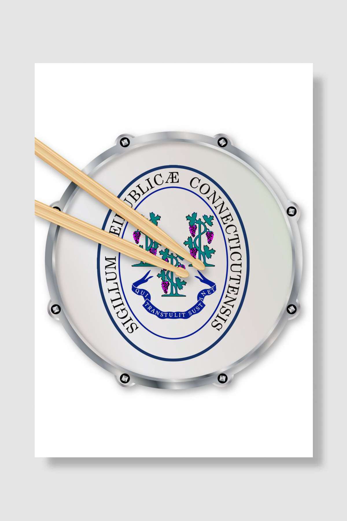 Connecticut Snare Drum Müzik Poster Çerçevesiz Yüksek Kalite Müzik Afiş Duvar Poster