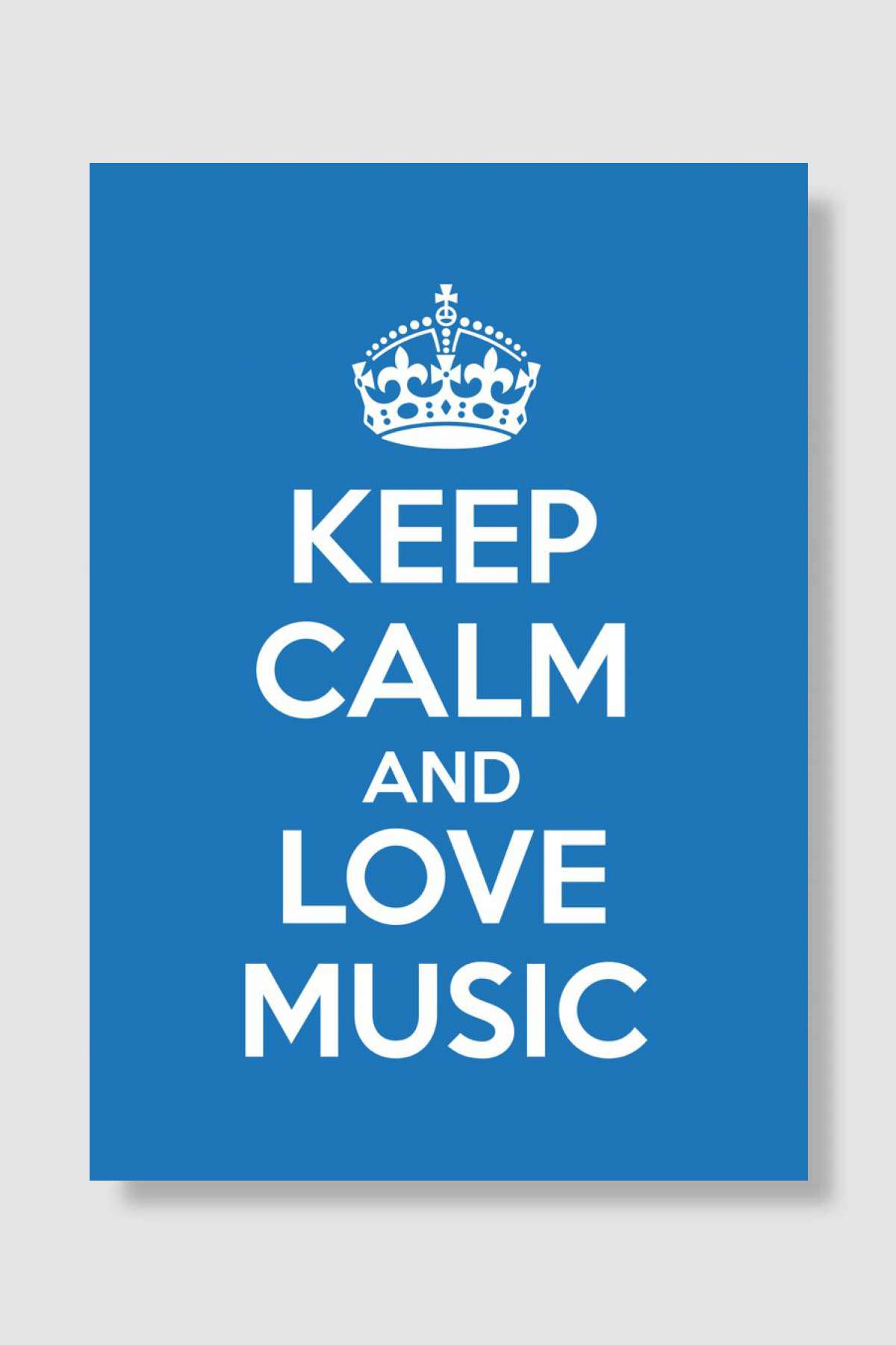 keep calm and love music Müzik Poster Çerçevesiz Yüksek Kalite Müzik Afiş Duvar Poster