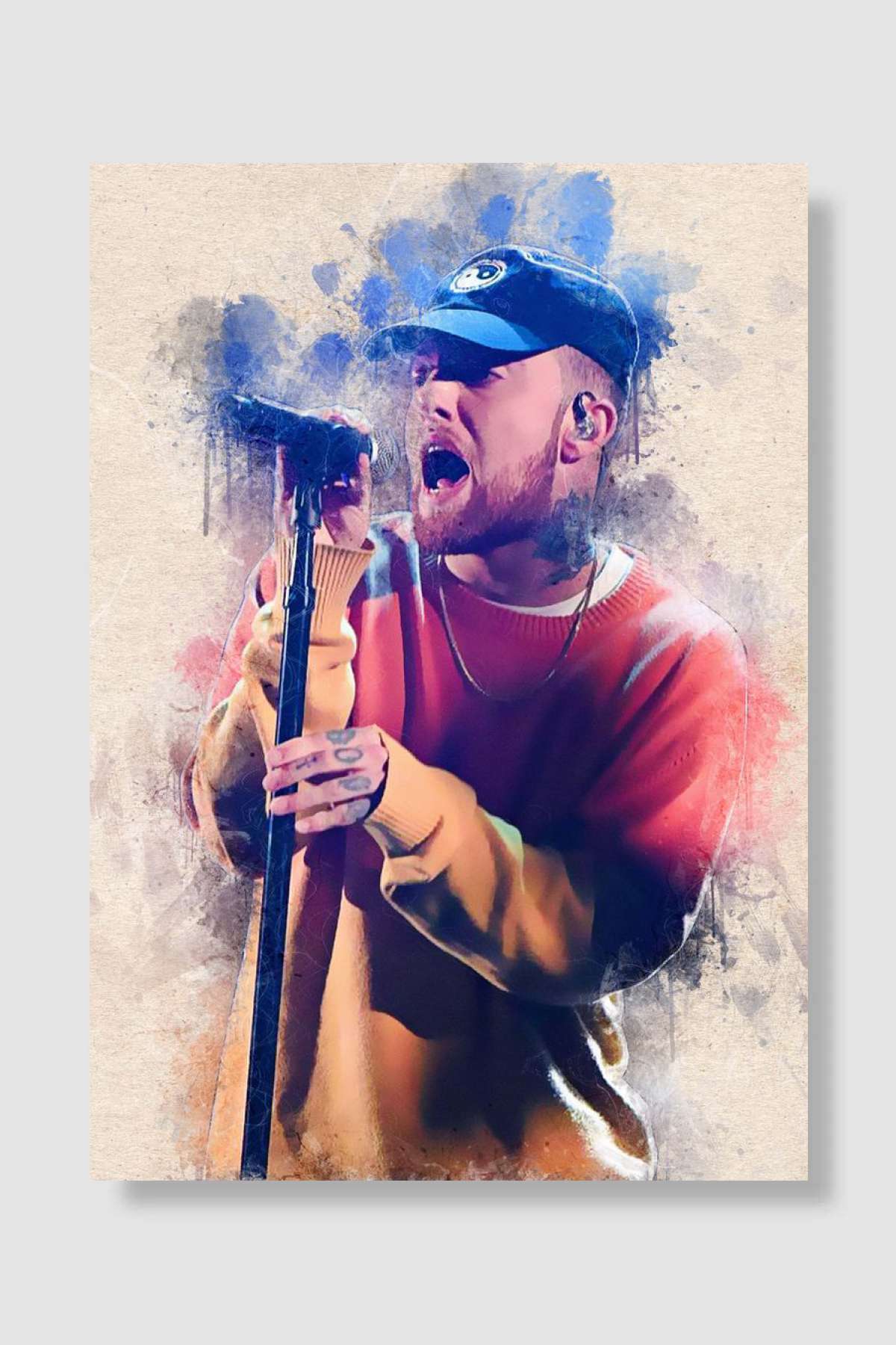 Mac Miller Müzik Poster Çerçevesiz Yüksek Kalite Müzik Afiş Duvar Poster