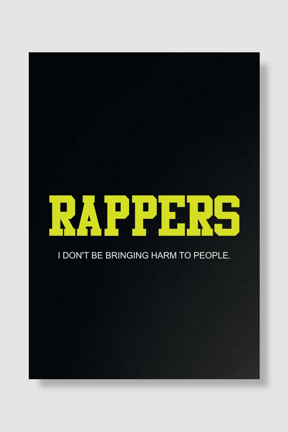 Quotes Rappers Müzik Poster Çerçevesiz Yüksek Kalite Müzik Afiş Duvar Poster