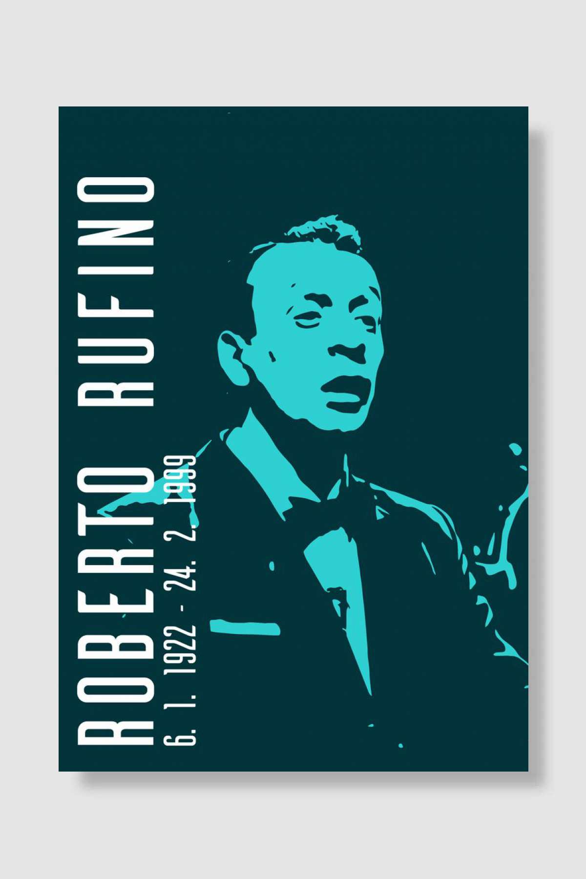 Roberto Rufino Müzik Poster Çerçevesiz Yüksek Kalite Müzik Afiş Duvar Poster