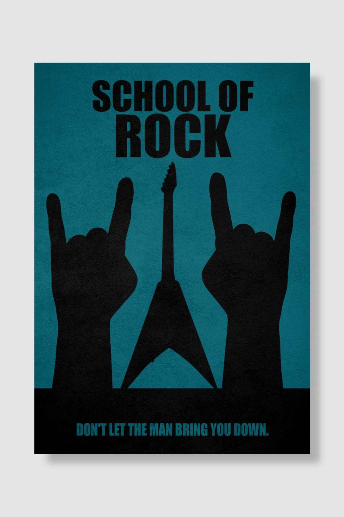 School Of Rock Müzik Poster Çerçevesiz Yüksek Kalite Müzik Afiş Duvar Poster
