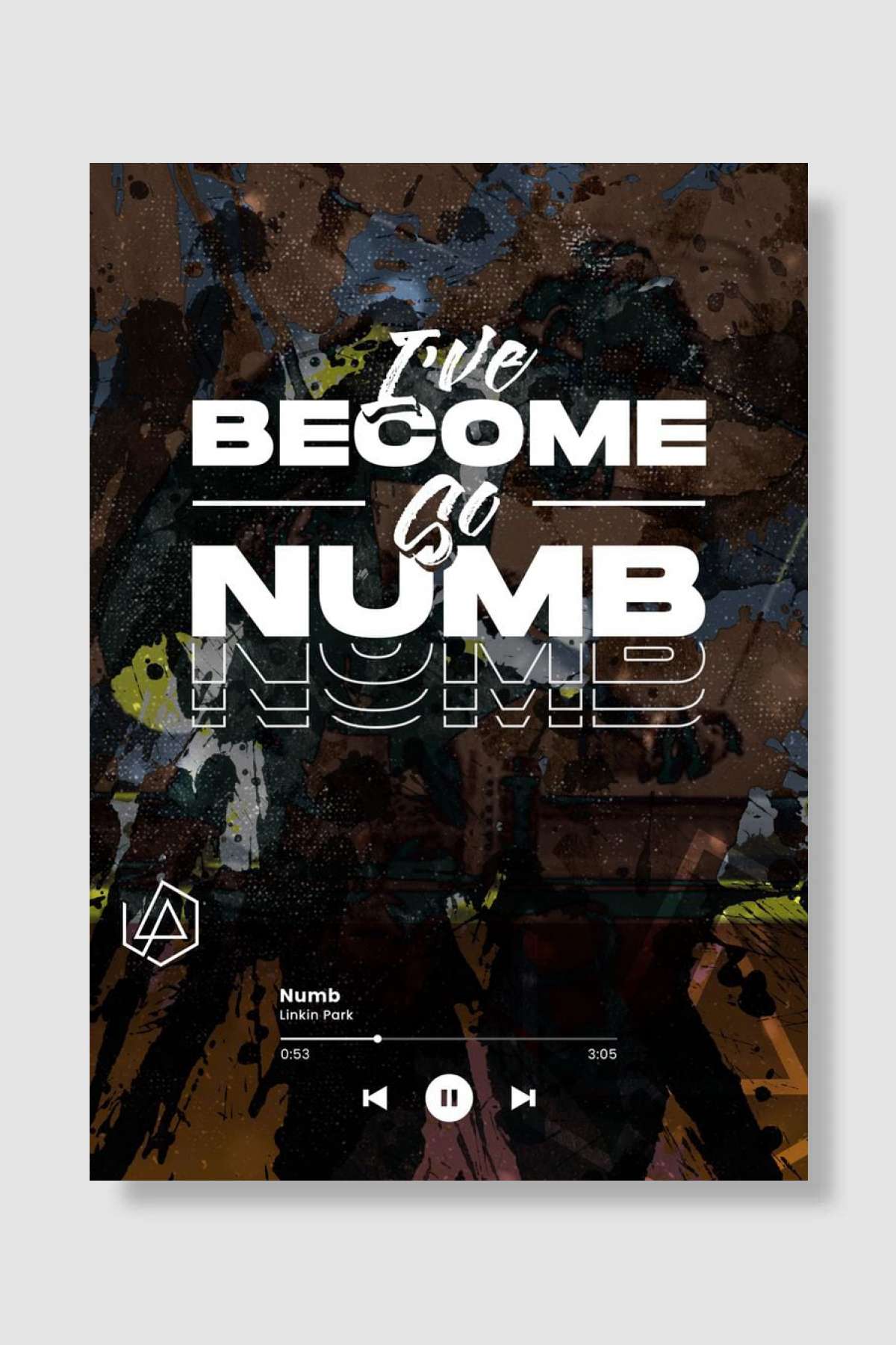 Linkin Park Numb Müzik Poster Çerçevesiz Yüksek Kalite Müzik Afiş Duvar Poster - En İyi Fiyatlarla