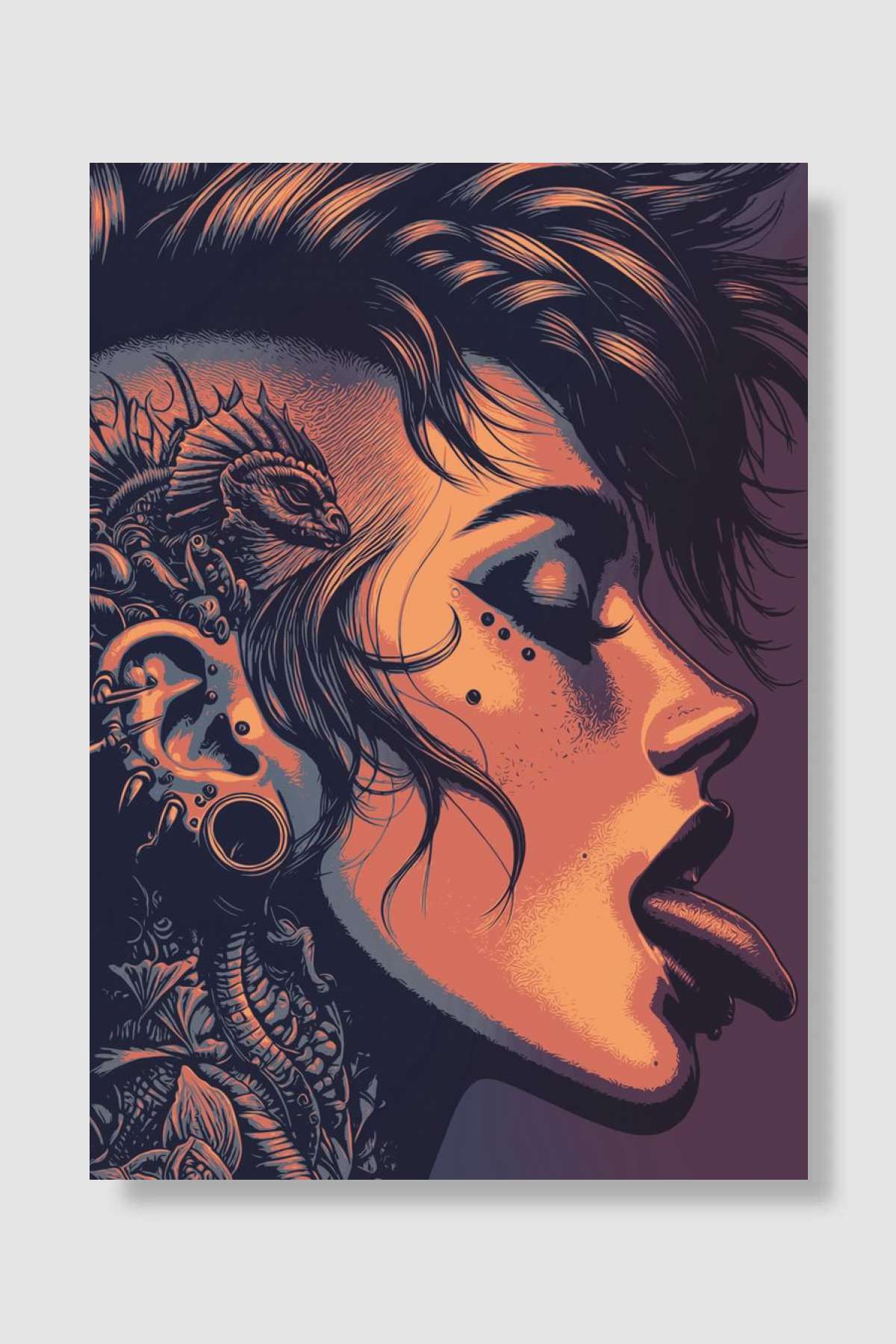 Hip Hop Müzik Poster Çerçevesiz Yüksek Kalite Müzik Afiş Duvar Poster